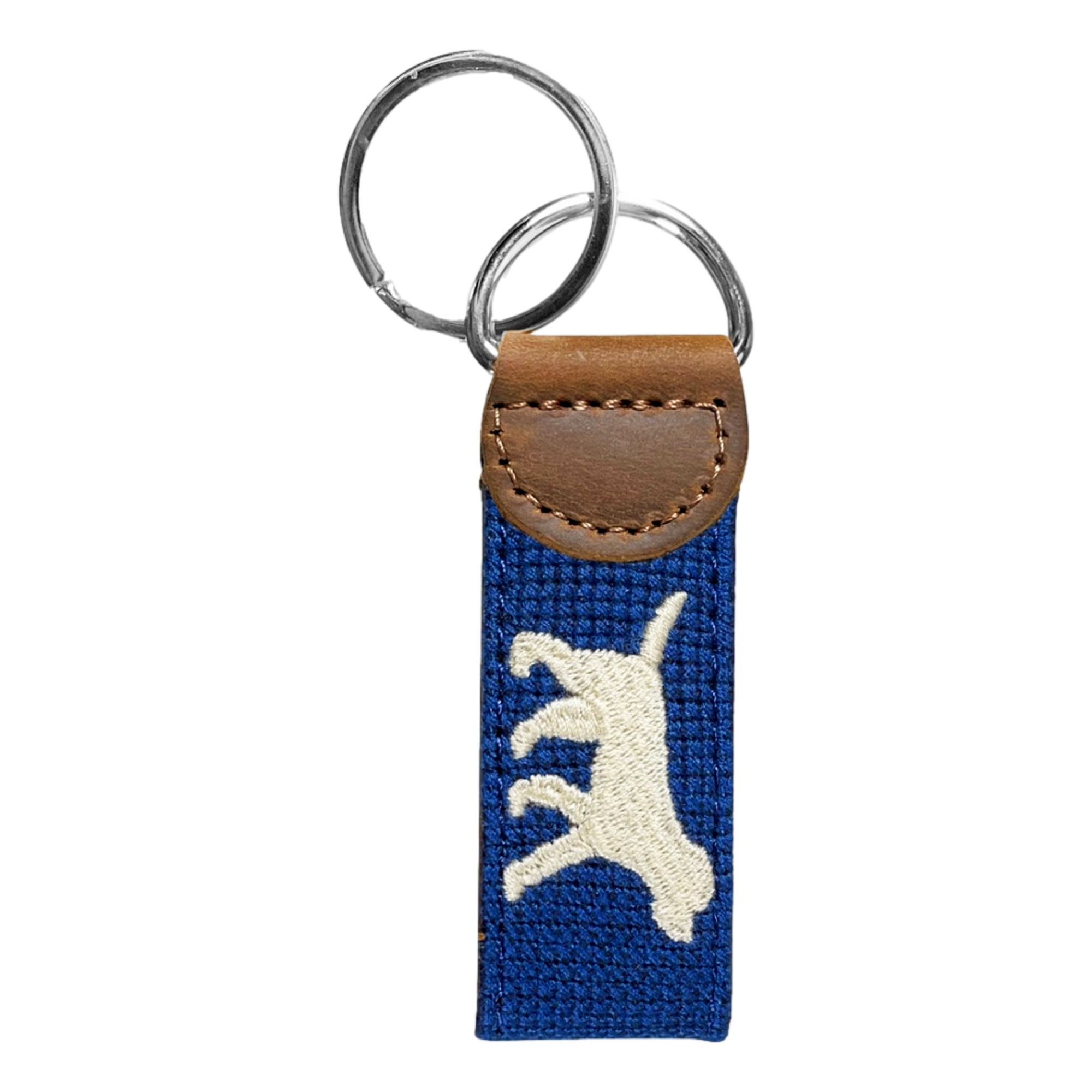 Reversible Black Lab and Yellow Lab Key Fob