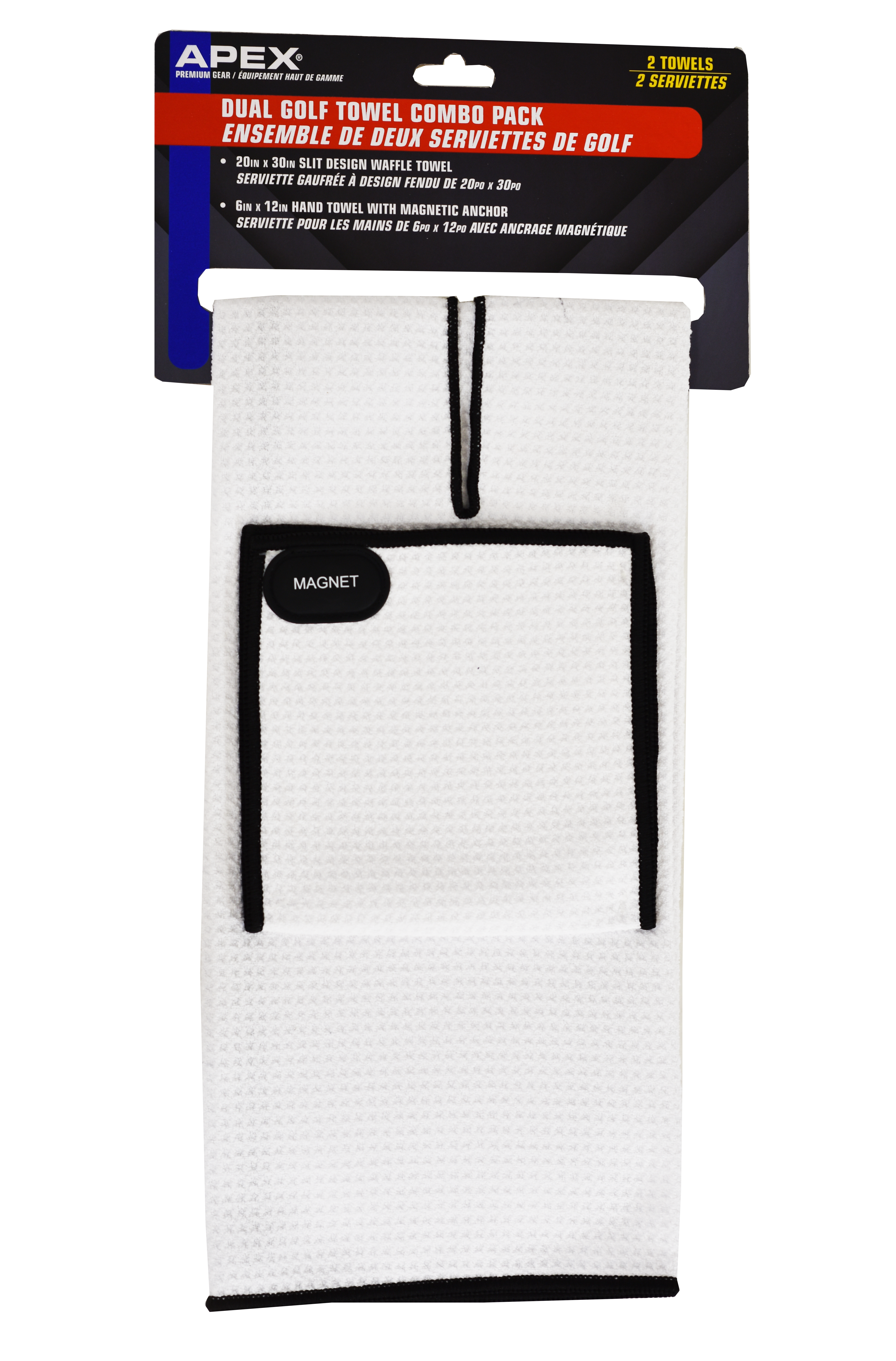 Dual Golf Towel Combo Pack
