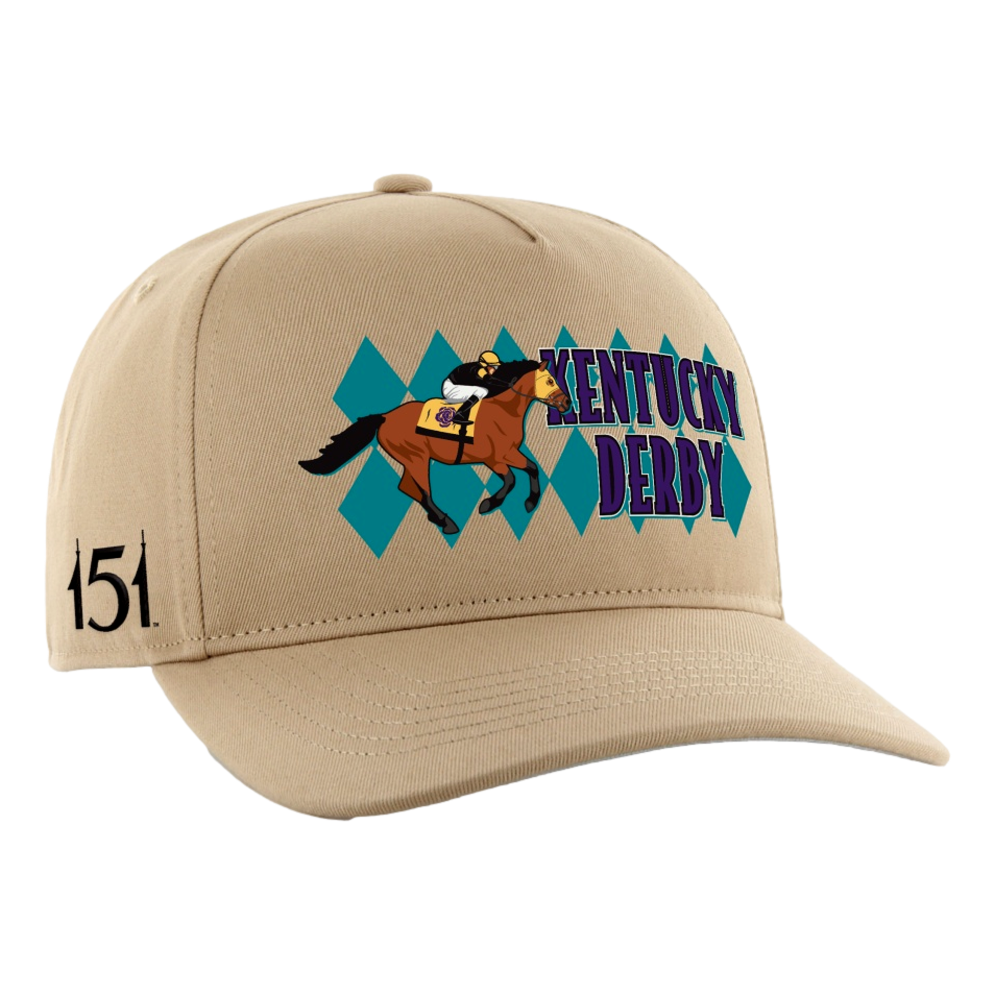 Kentucky Derby Screen Graphic 47 Hitch Men's Golf Hat
