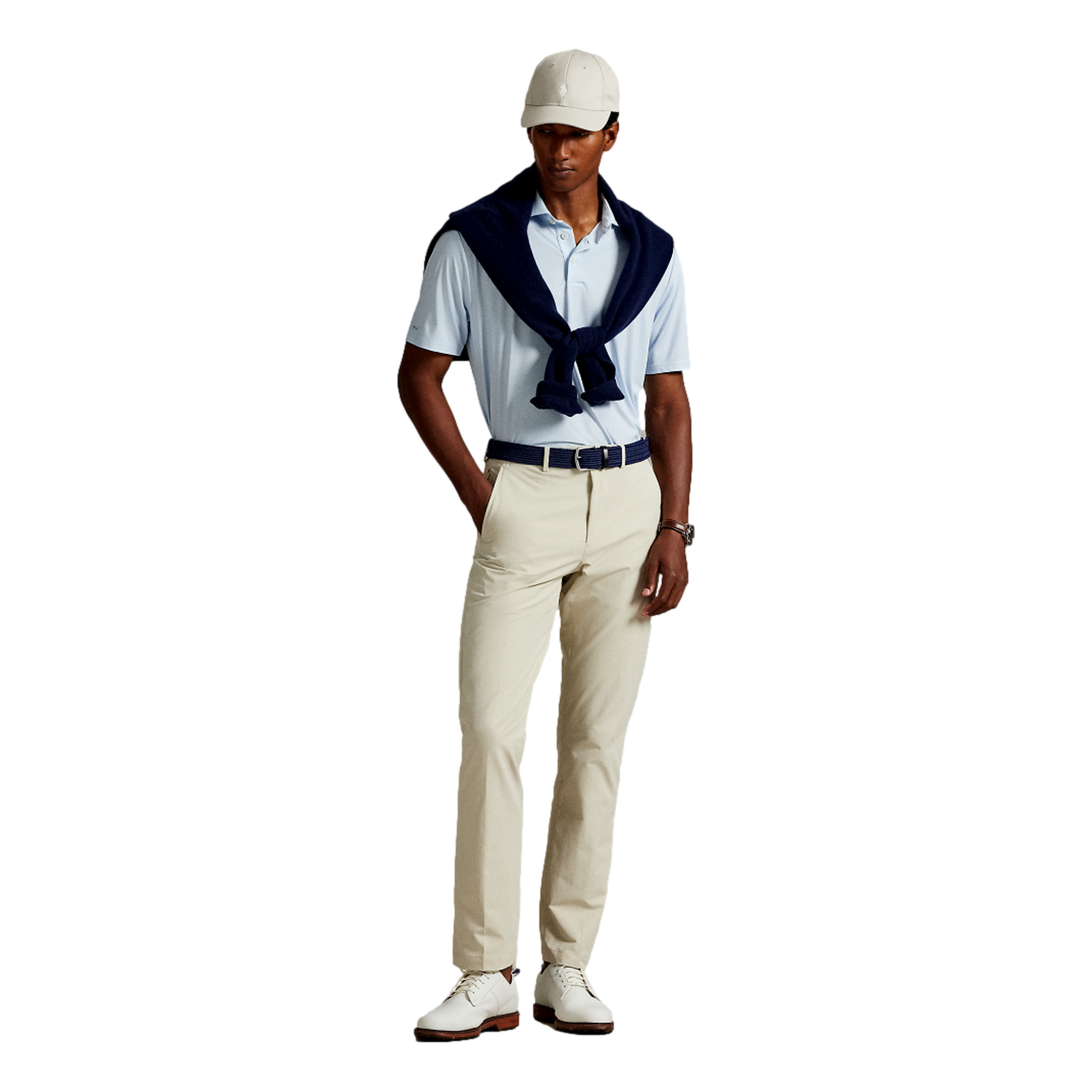 Airflow Printed Men's Short Sleeve Golf Polo Shirt