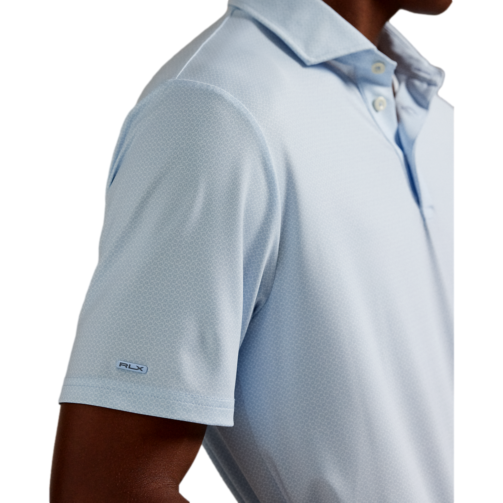 Airflow Printed Men's Short Sleeve Golf Polo Shirt