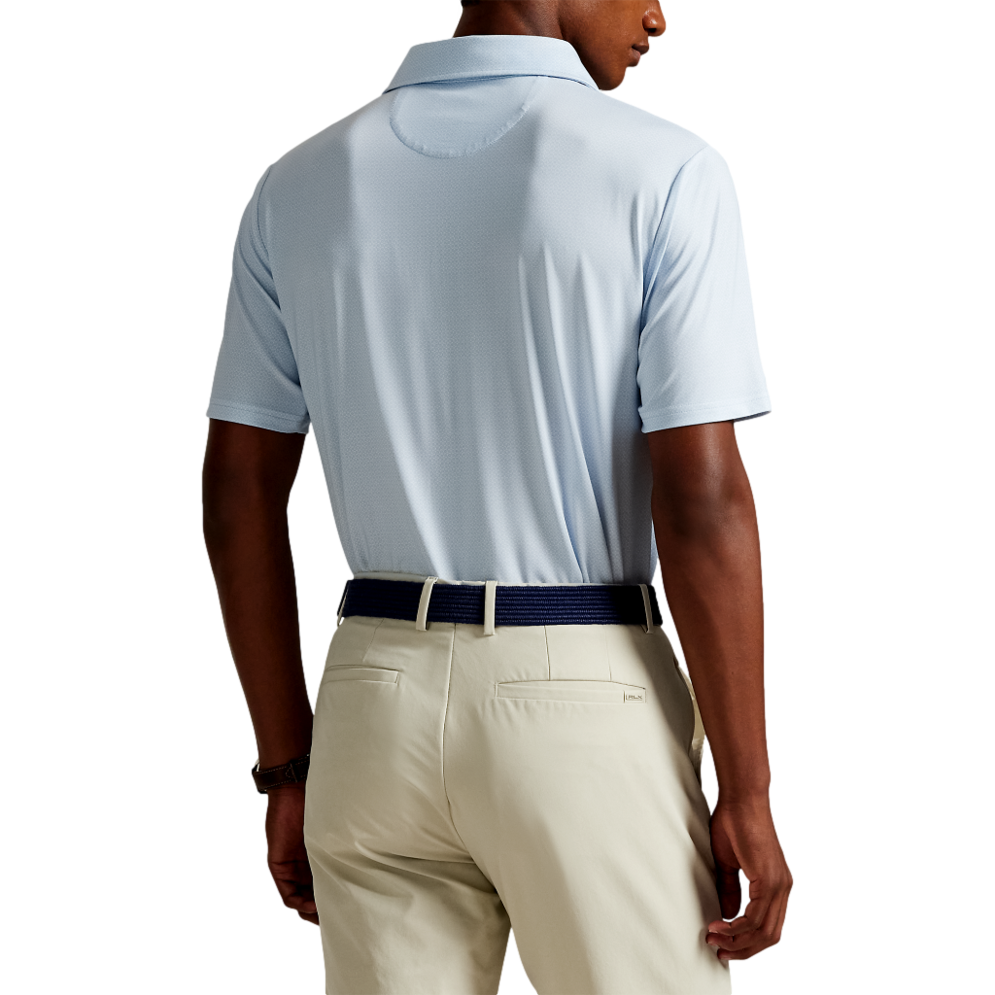 Airflow Printed Men's Short Sleeve Golf Polo Shirt