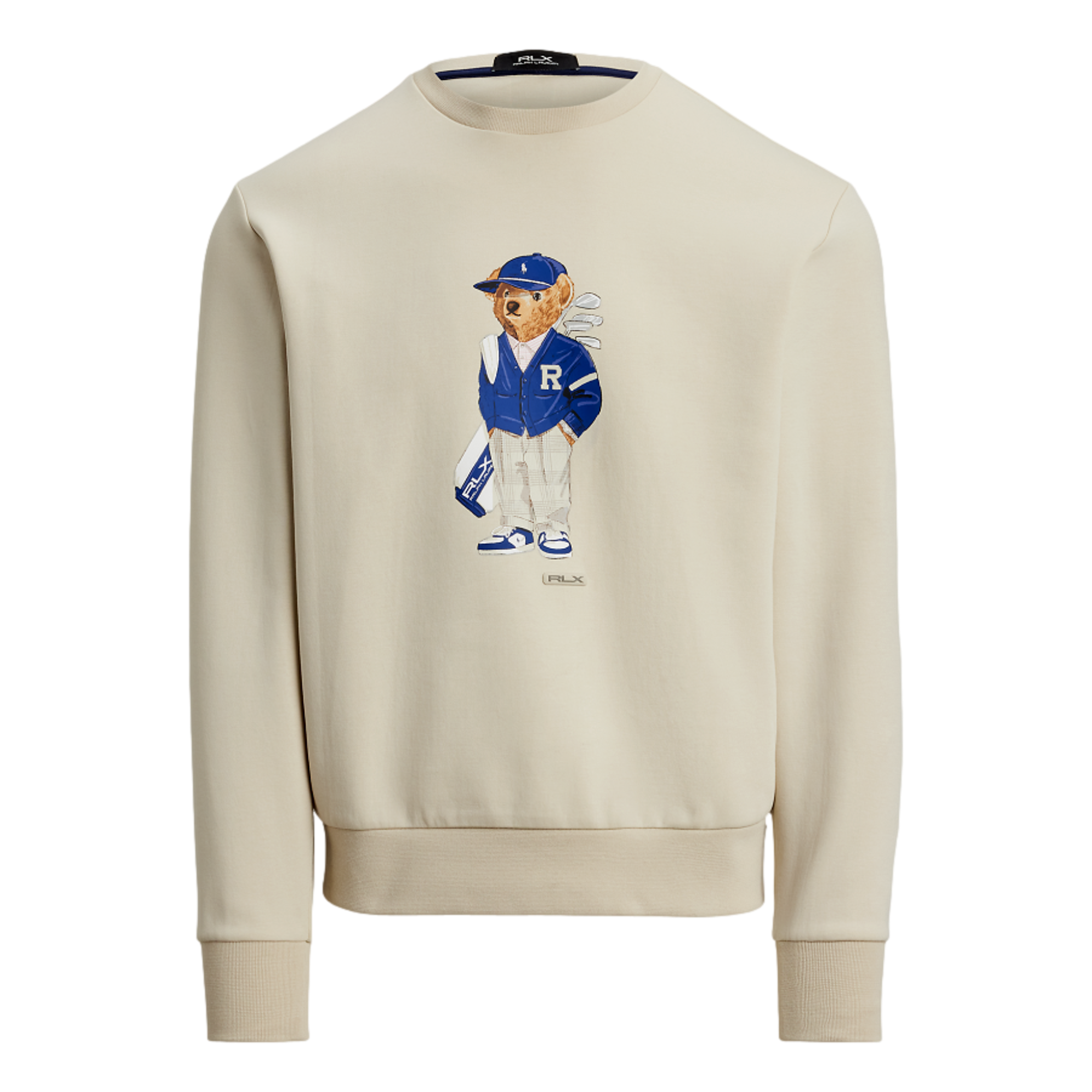 Novelty Bear Double Knit Men's Golf Sweater