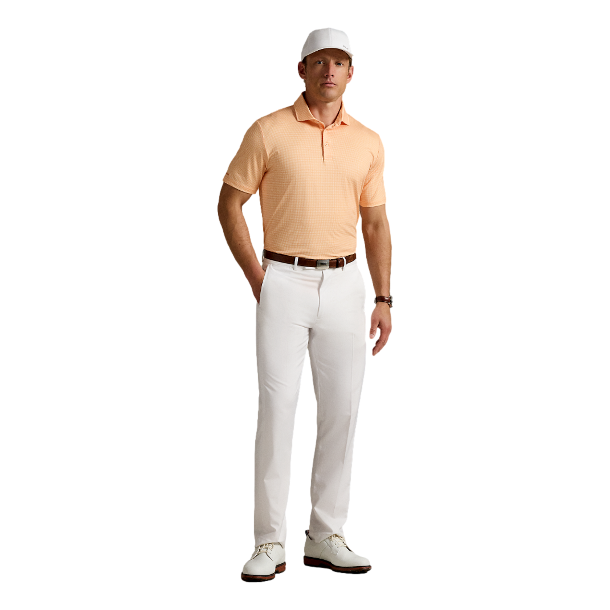 Airflow Men's Short Sleeve Printed Golf Polo Shirt