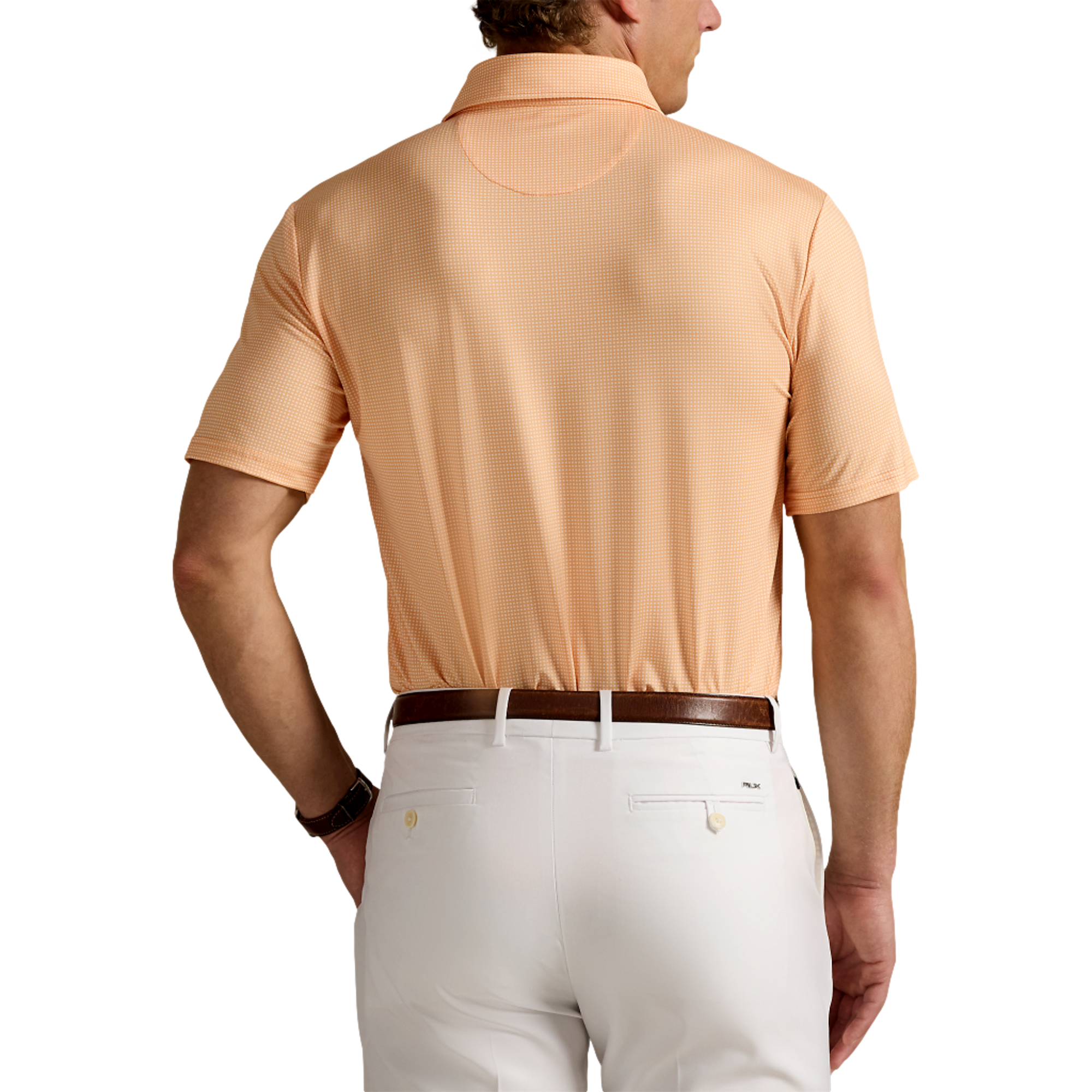 Airflow Men's Short Sleeve Printed Golf Polo Shirt
