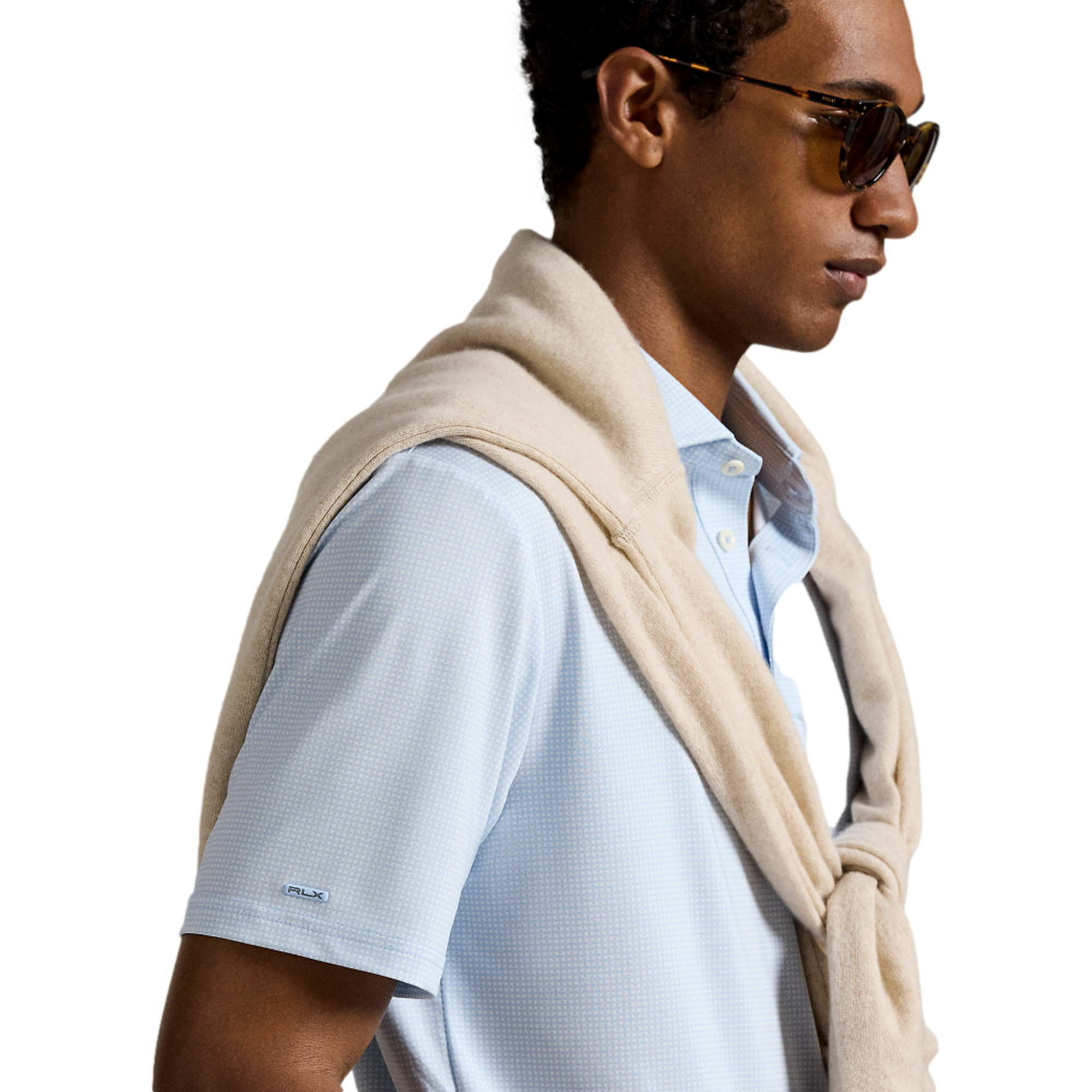 Airflow Men's Short Sleeve Printed Golf Polo Shirt