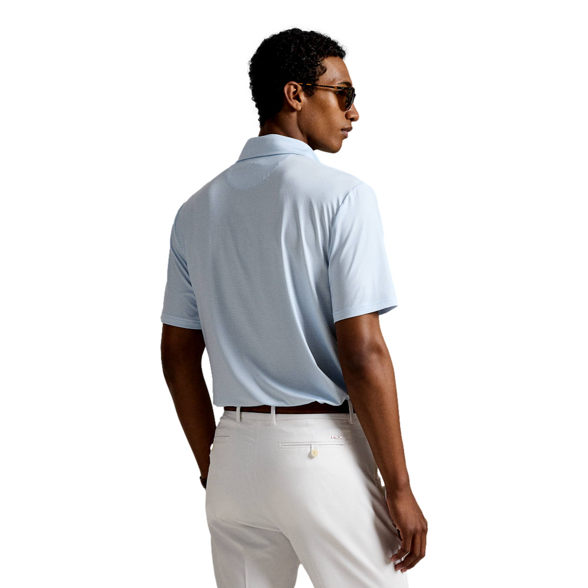 Airflow Men's Short Sleeve Printed Golf Polo Shirt