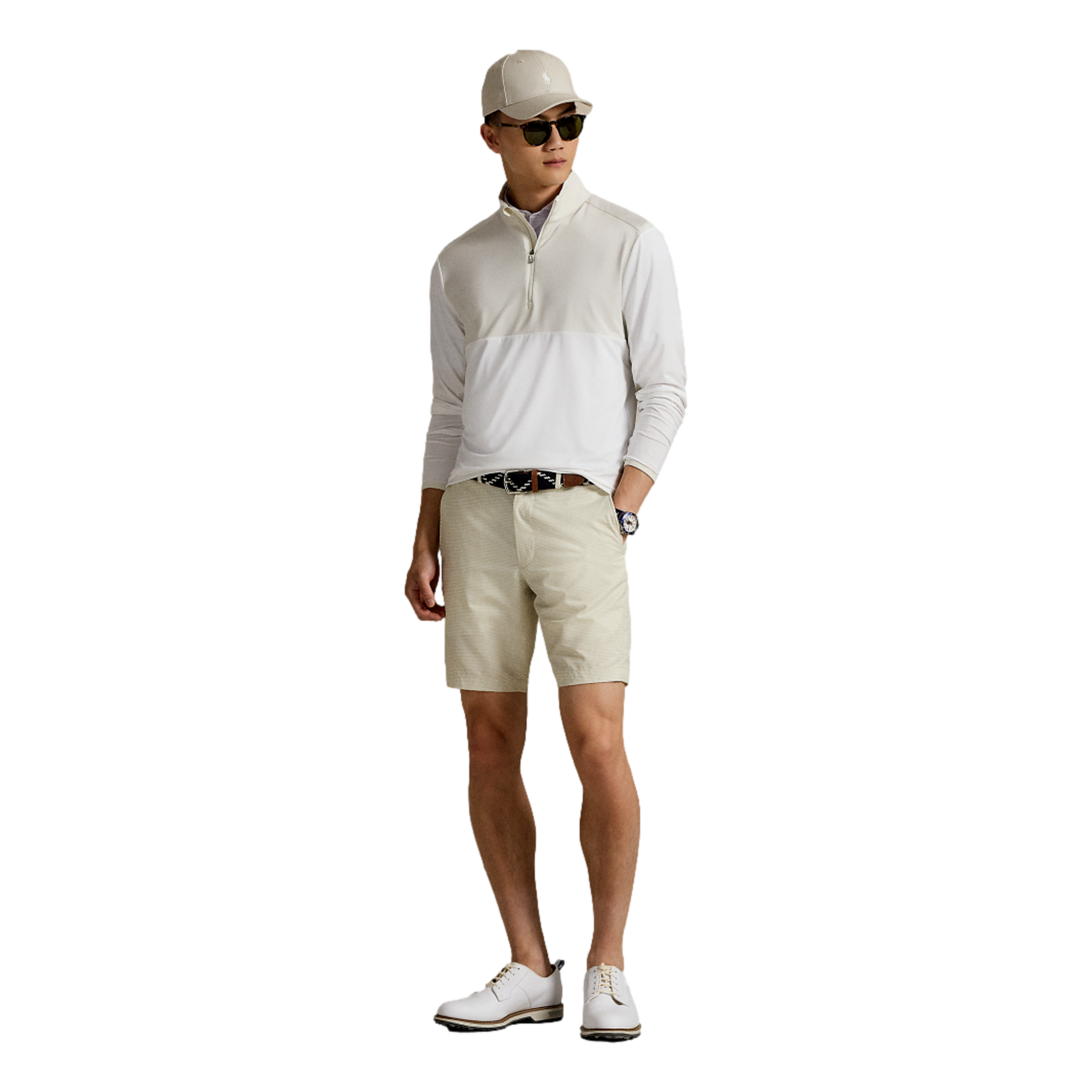 Peached Airflow Men's Mockneck Golf Quarter Zip
