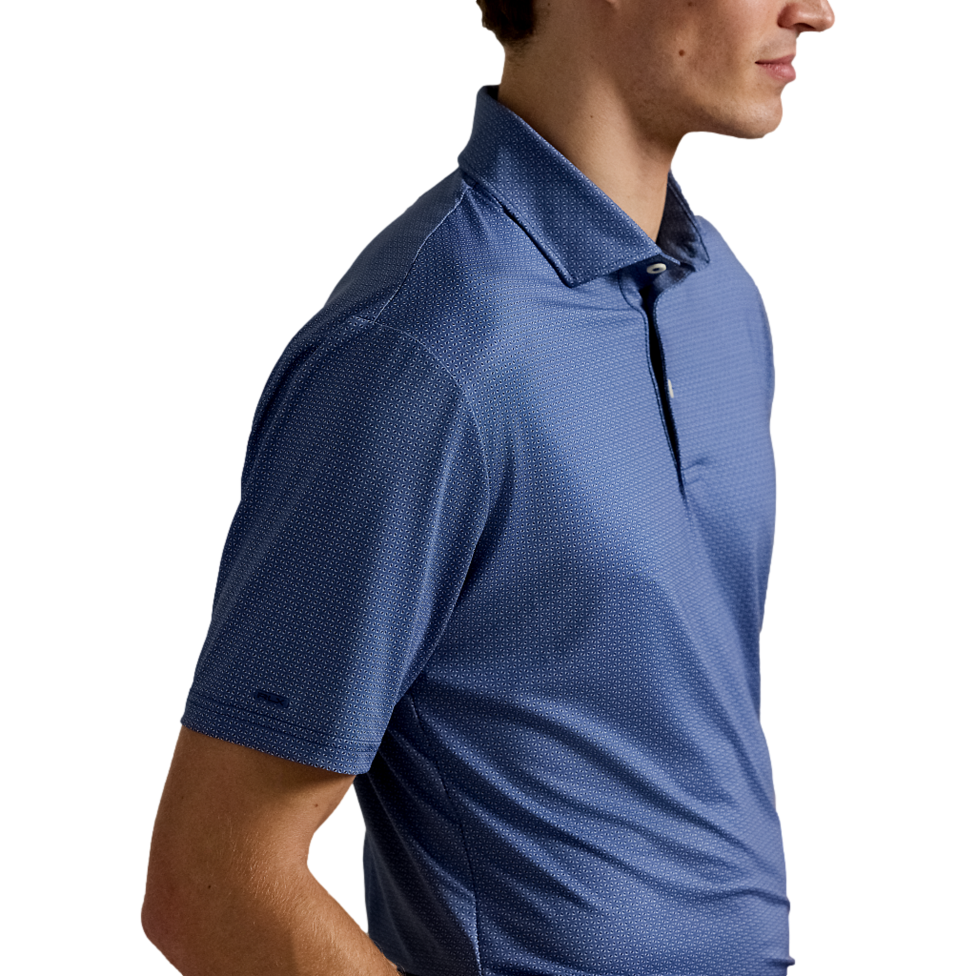 Airflow Printed Men's Short Sleeve Golf Polo Shirt