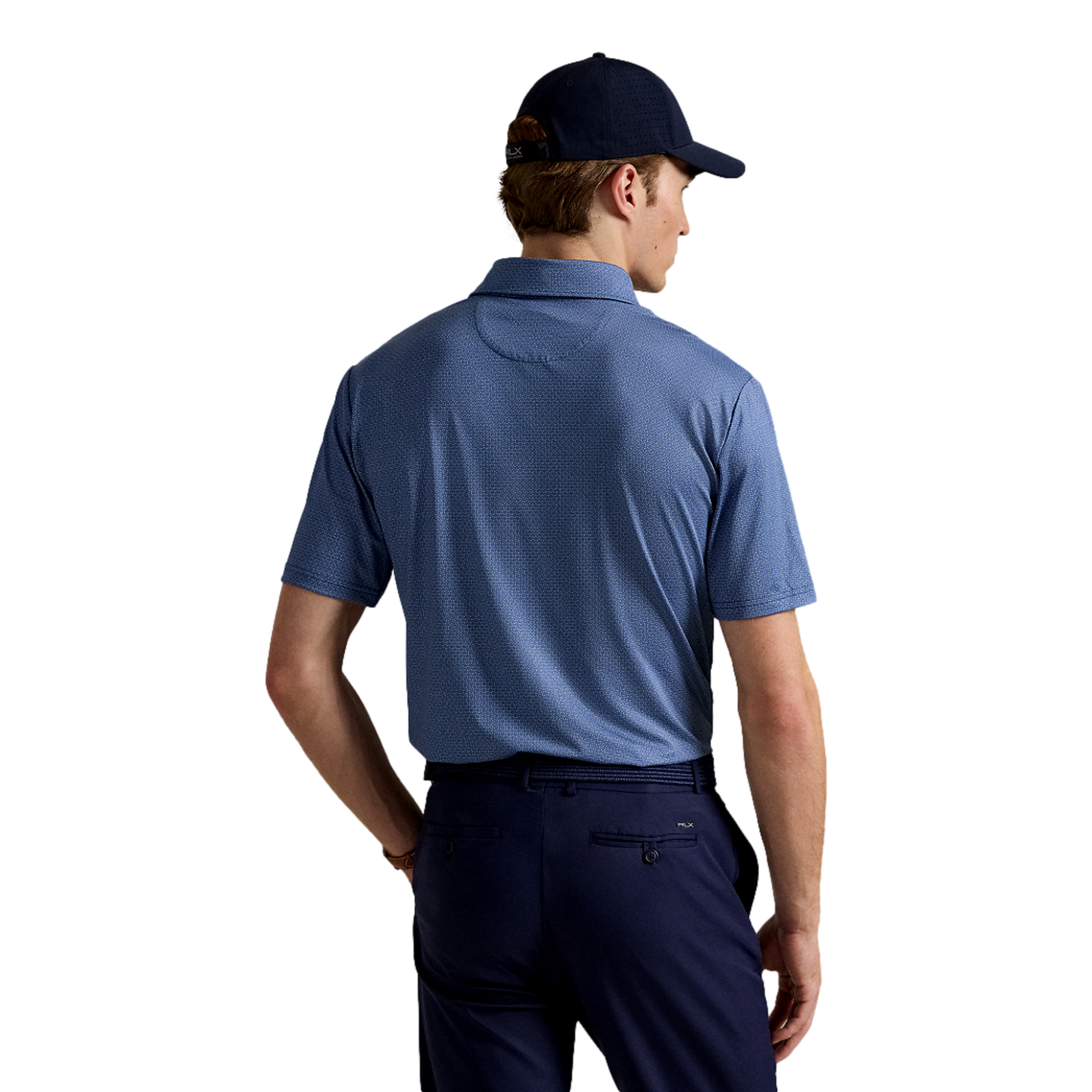 Airflow Printed Men's Short Sleeve Golf Polo Shirt