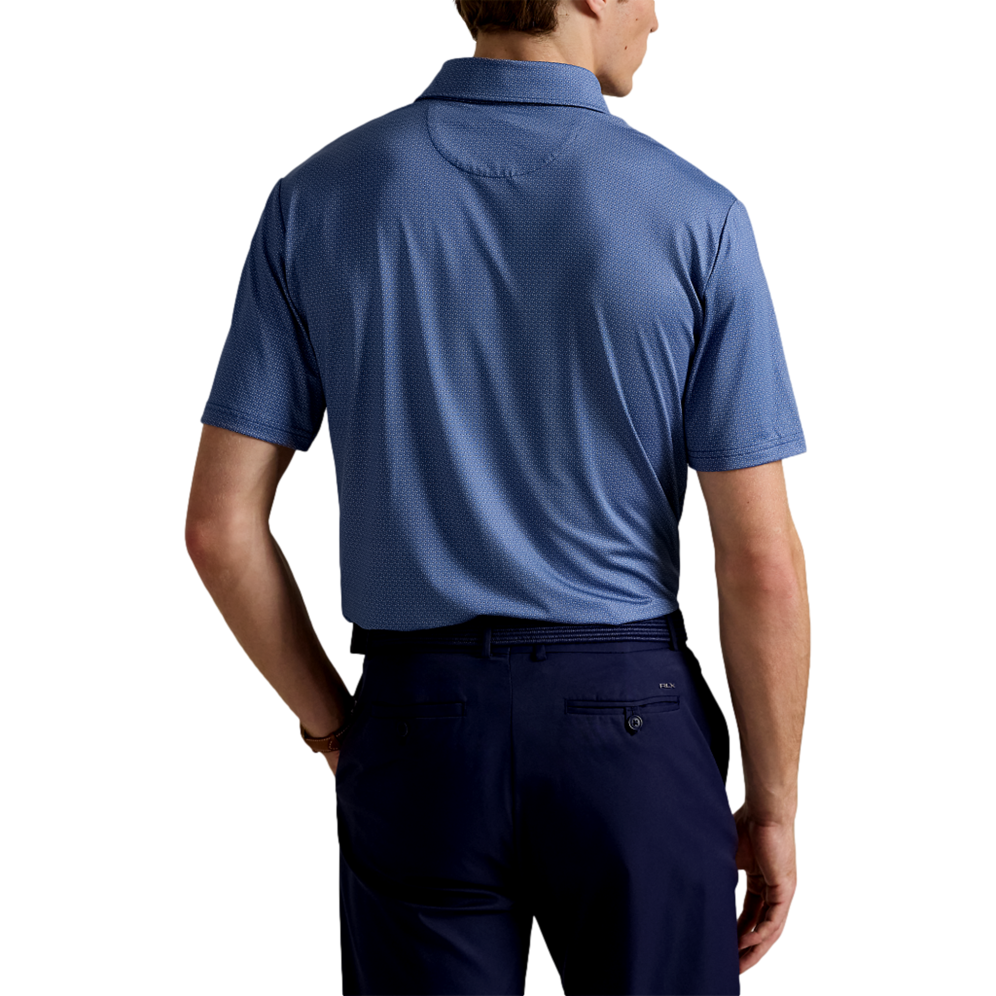 Airflow Printed Men's Short Sleeve Golf Polo Shirt