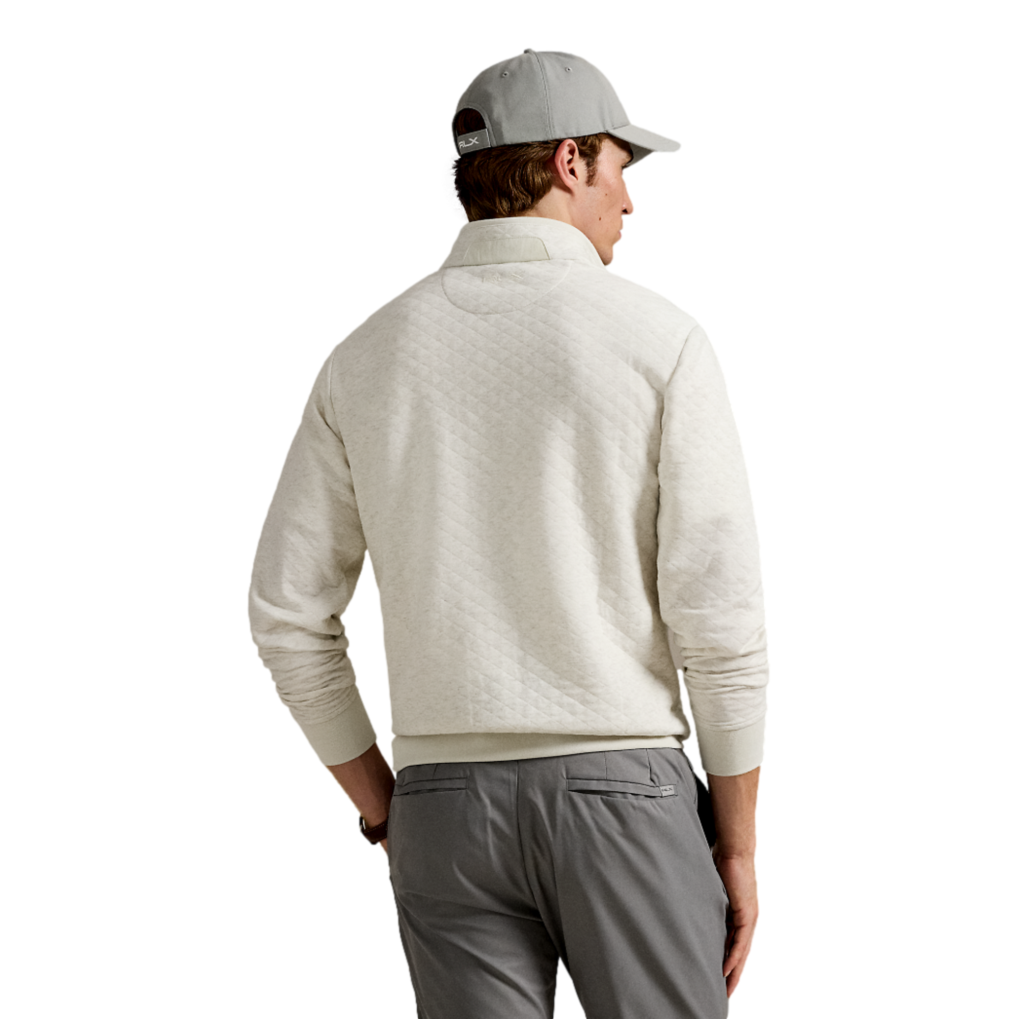 Modern Quilted Double Knit Men's Golf Quarter Zip