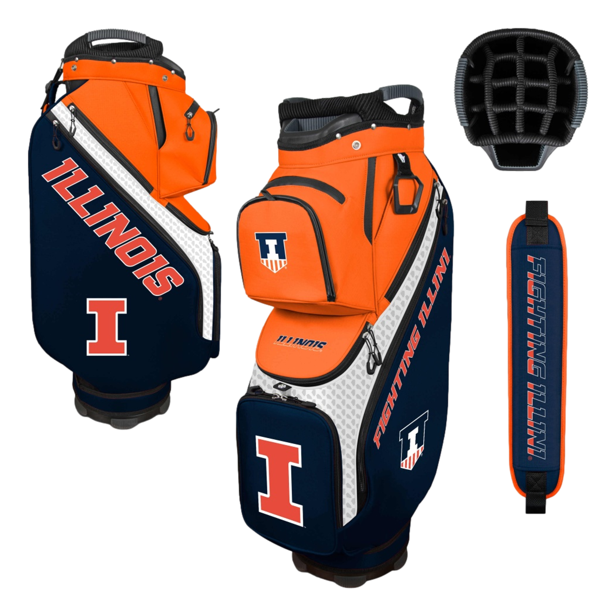 Illinois Fighting Illini Clubhouse Cooler Golf Cart Bag