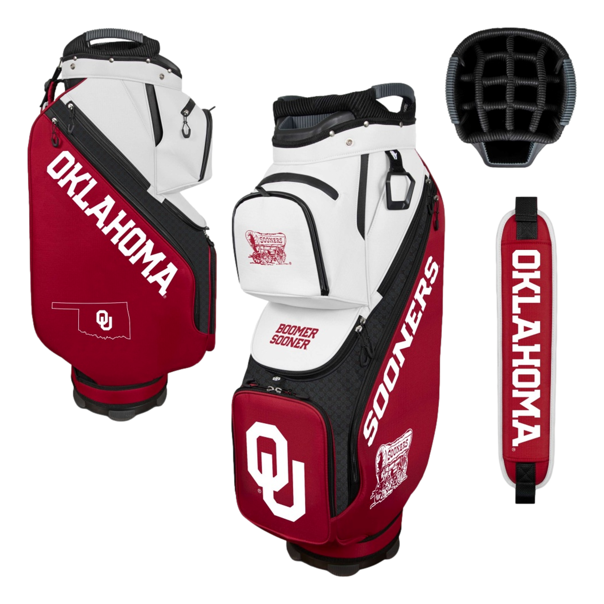 Oklahoma Sooners Clubhouse Cooler Golf Cart Bag