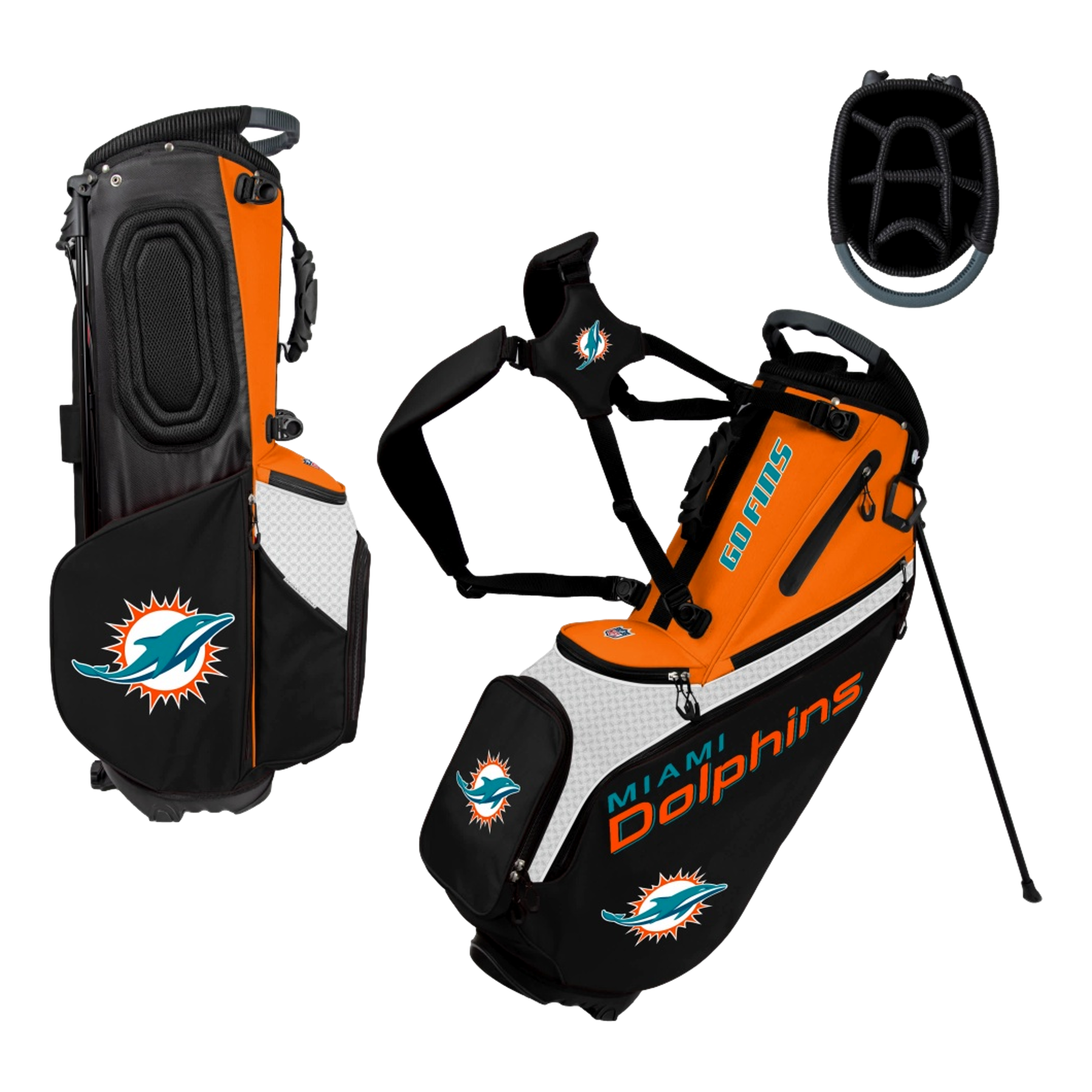 Miami Dolphins Back Nine Golf Stand Bag