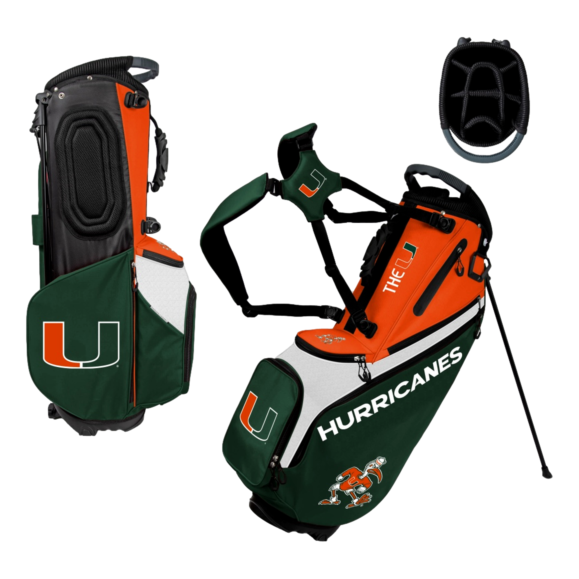 Miami Hurricanes Back Nine Golf Stand Bag