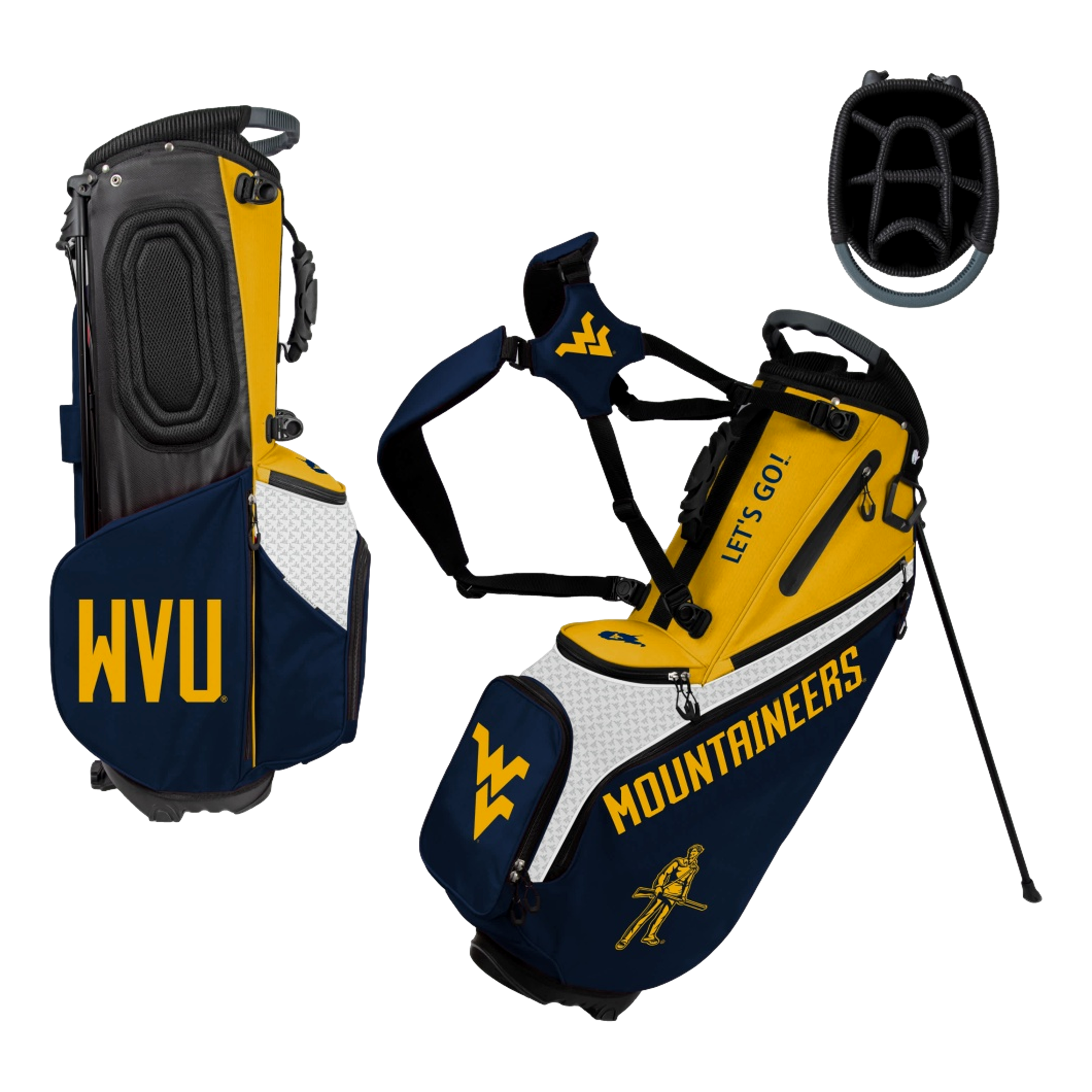 West Virginia Mountaineers Back Nine Golf Stand Bag