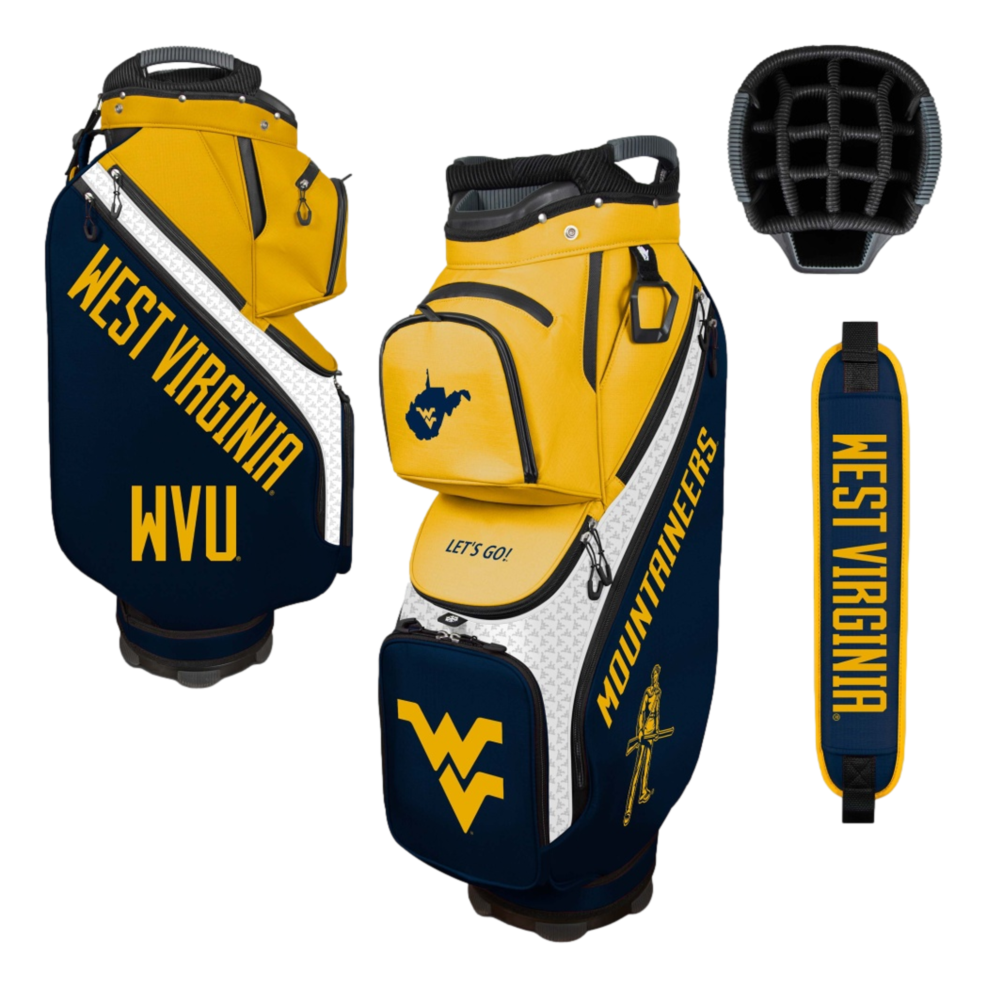 West Virginia Mountaineers Clubhouse Cooler Golf Cart Bag