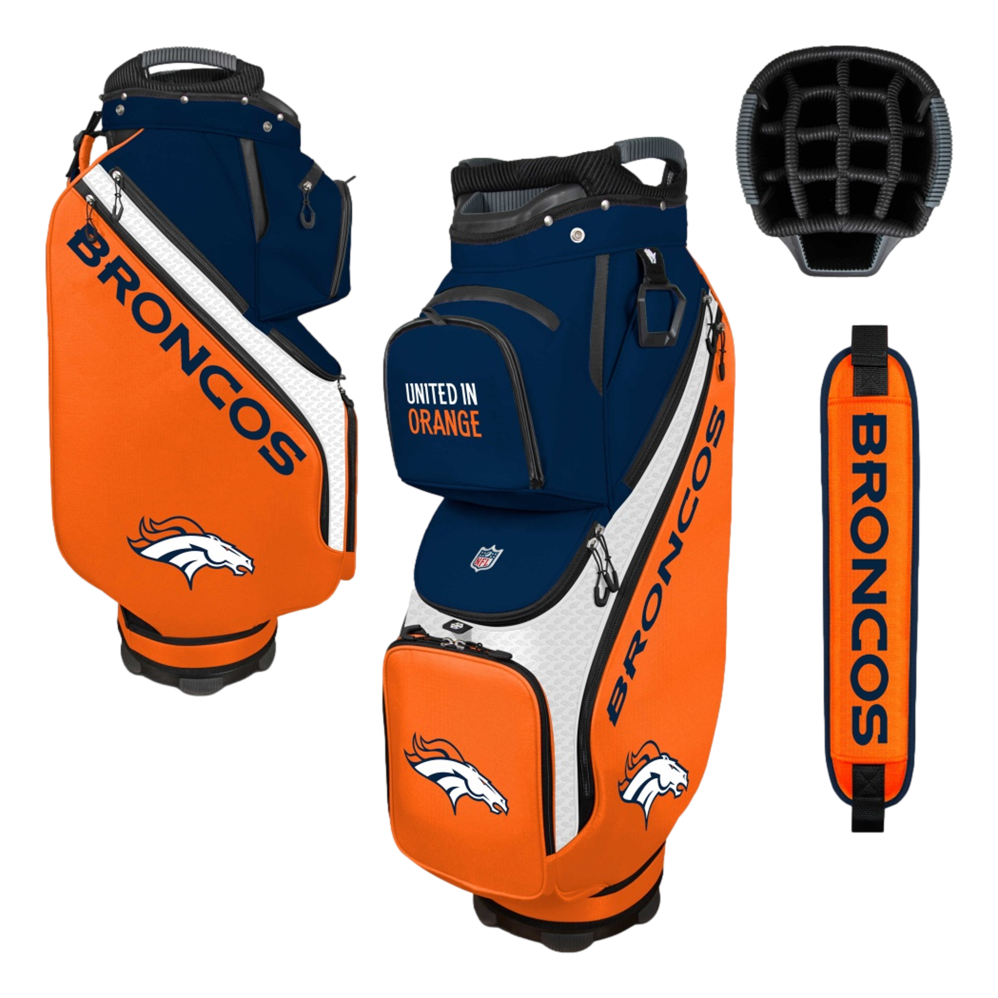 Denver Broncos Clubhouse Cooler Golf Cart Bag
