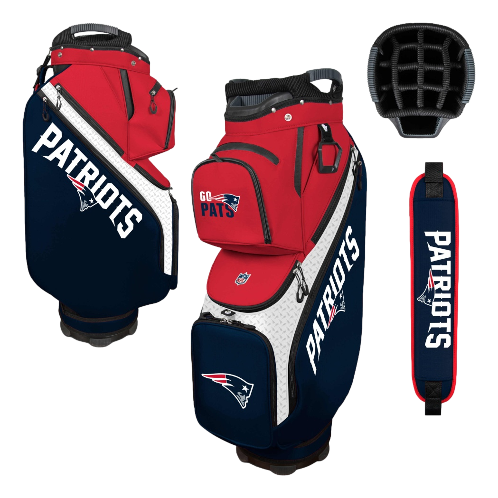 New England Patriots Clubhouse Cooler Golf Cart Bag