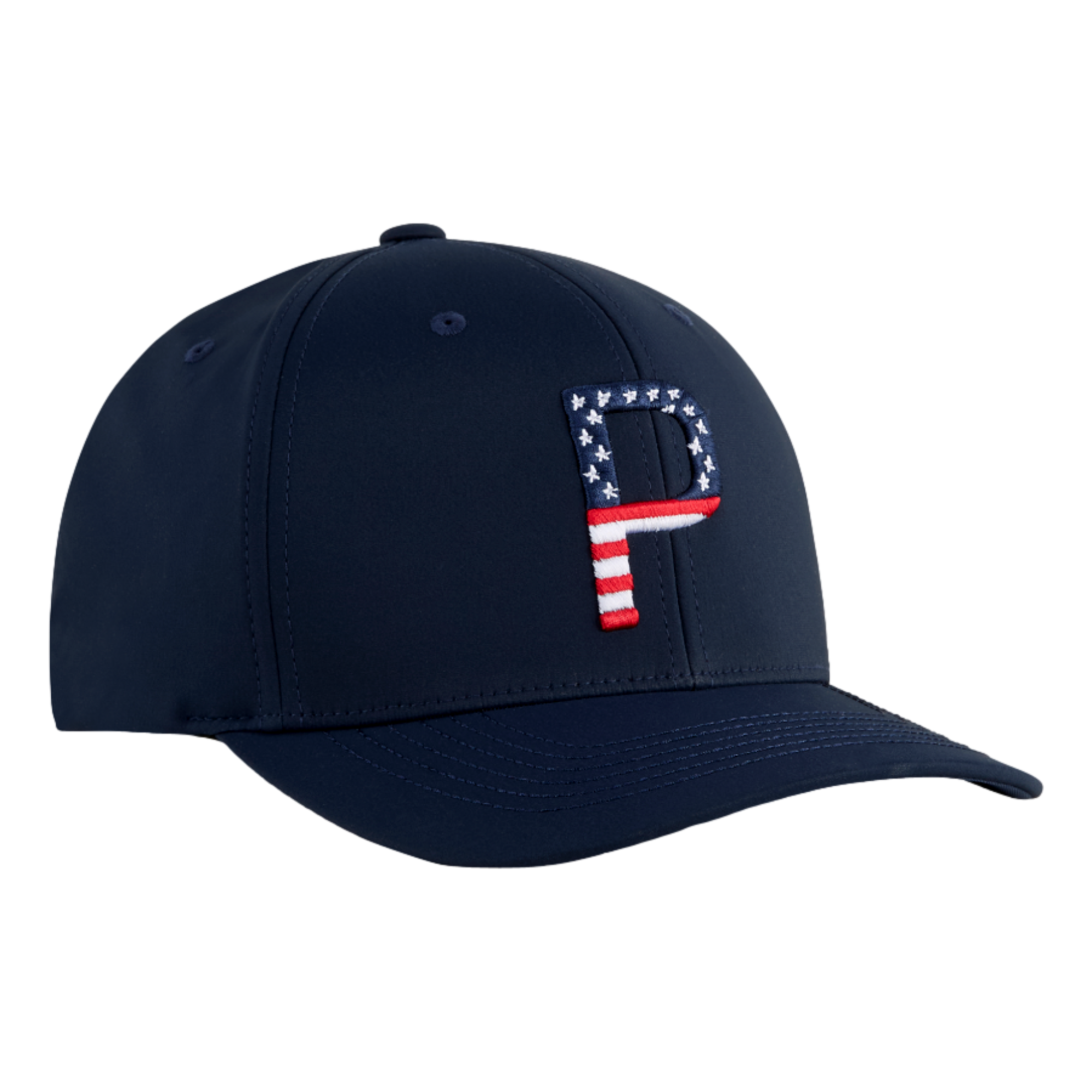 Pars And Stripes 6 Panel Men's Golf Hat