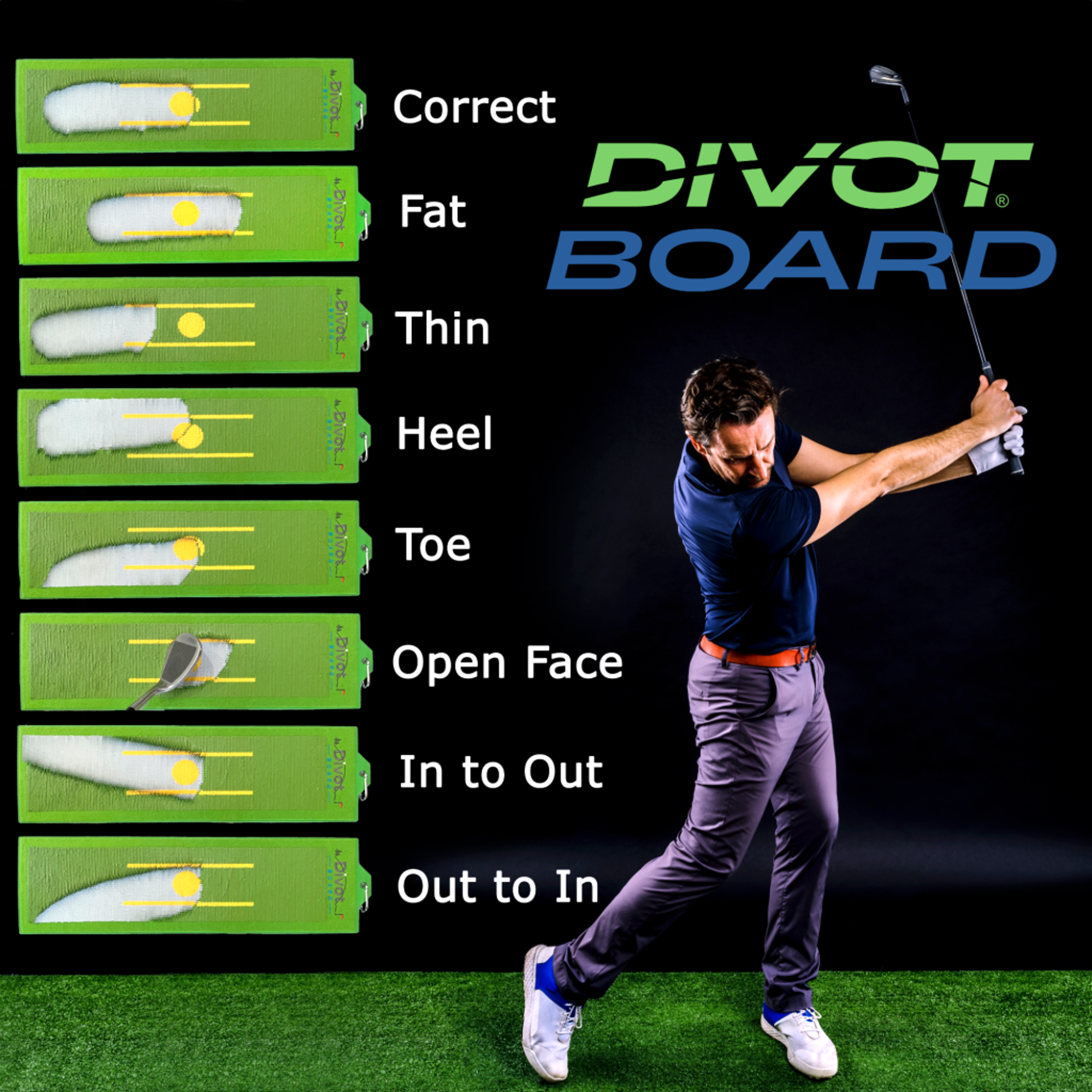 Divot Board Golf Training Aid