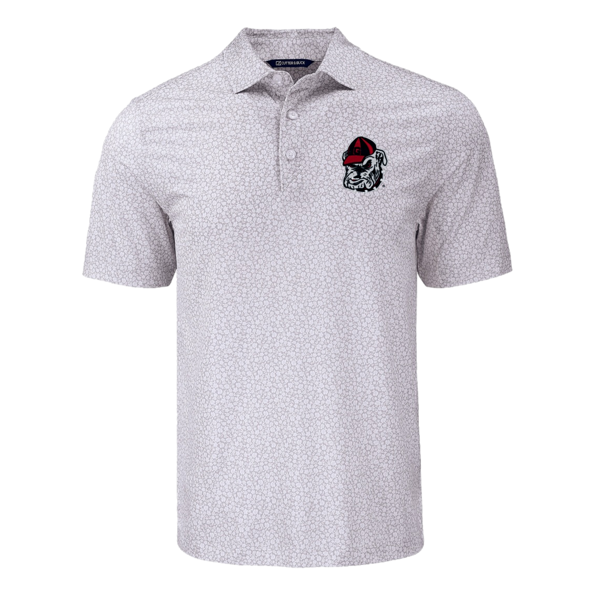 University of Georgia Pike Eco Flora Print Recycled Men's Golf Polo Shirt