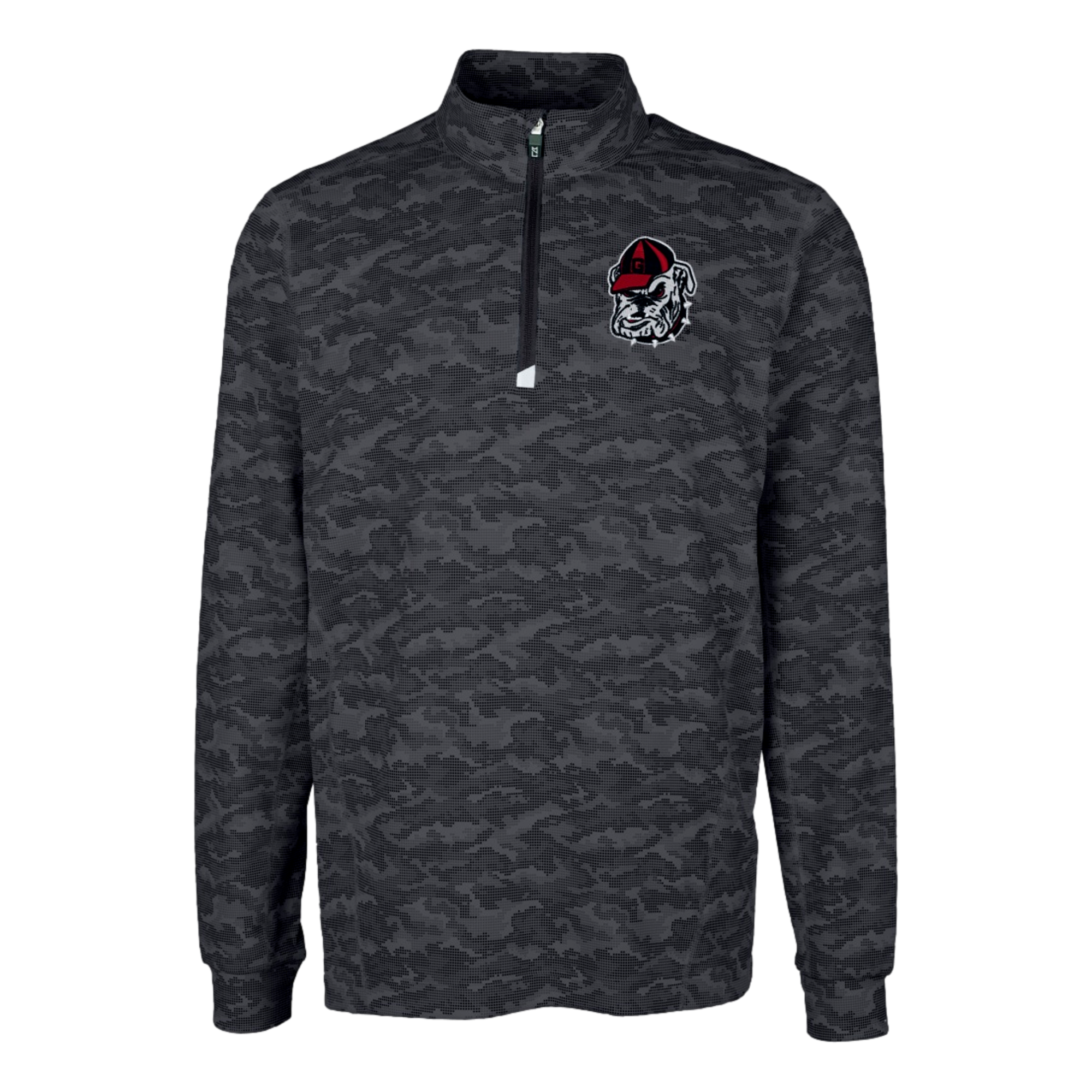 University of Georgia Traverse Stretch Eco Camo Print Men's Golf Quarter Zip
