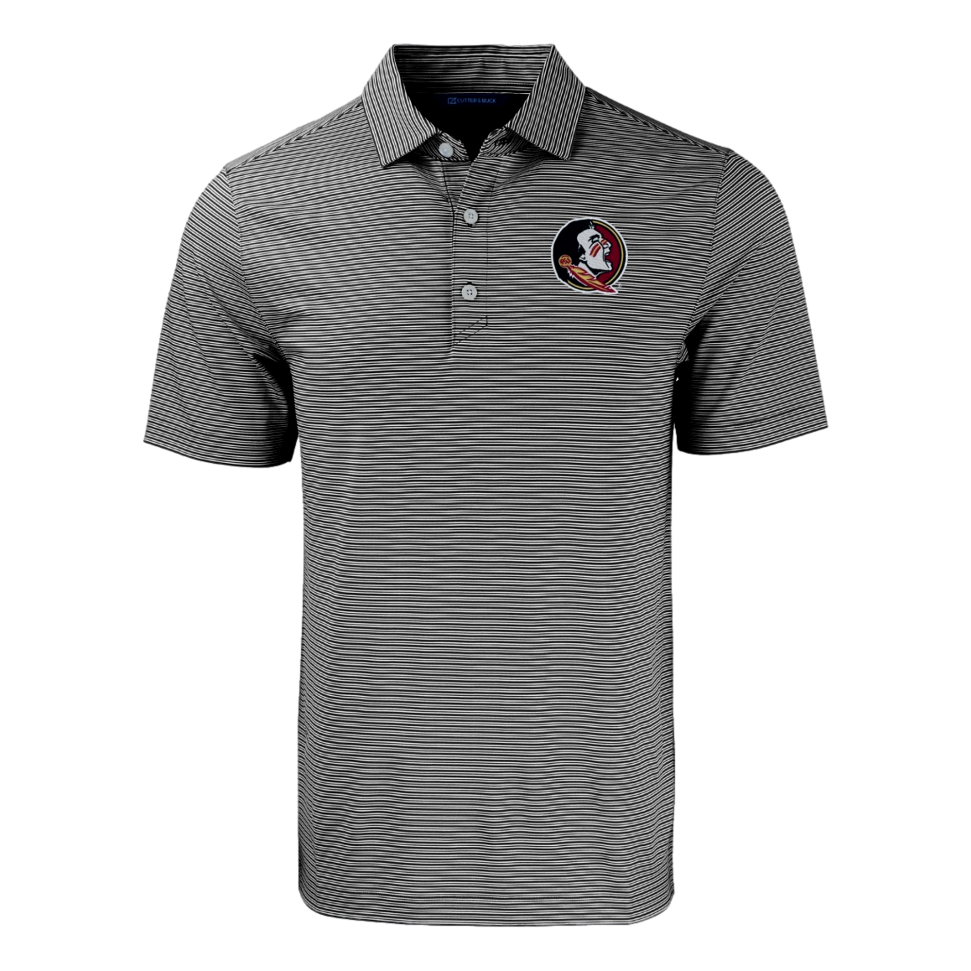 Florida State University Forge Eco Double Stripe Recycled Men's Golf Polo Shirt