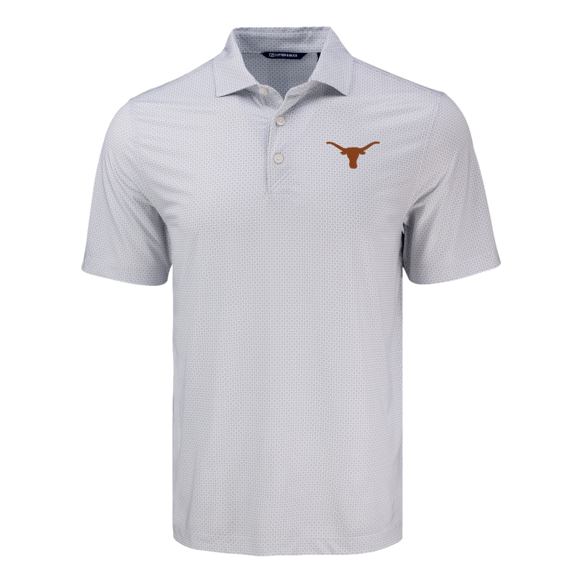 University of Texas Pike Eco Diamond Dot Print Recycled Men's Short Sleeve Golf Polo Shirt