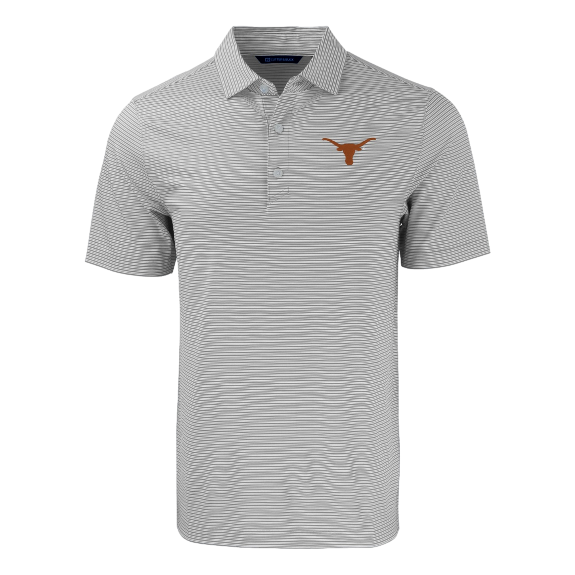University of Texas Forge Eco Double Stripe Recycled Men's Short Sleeve Golf Polo Shirt
