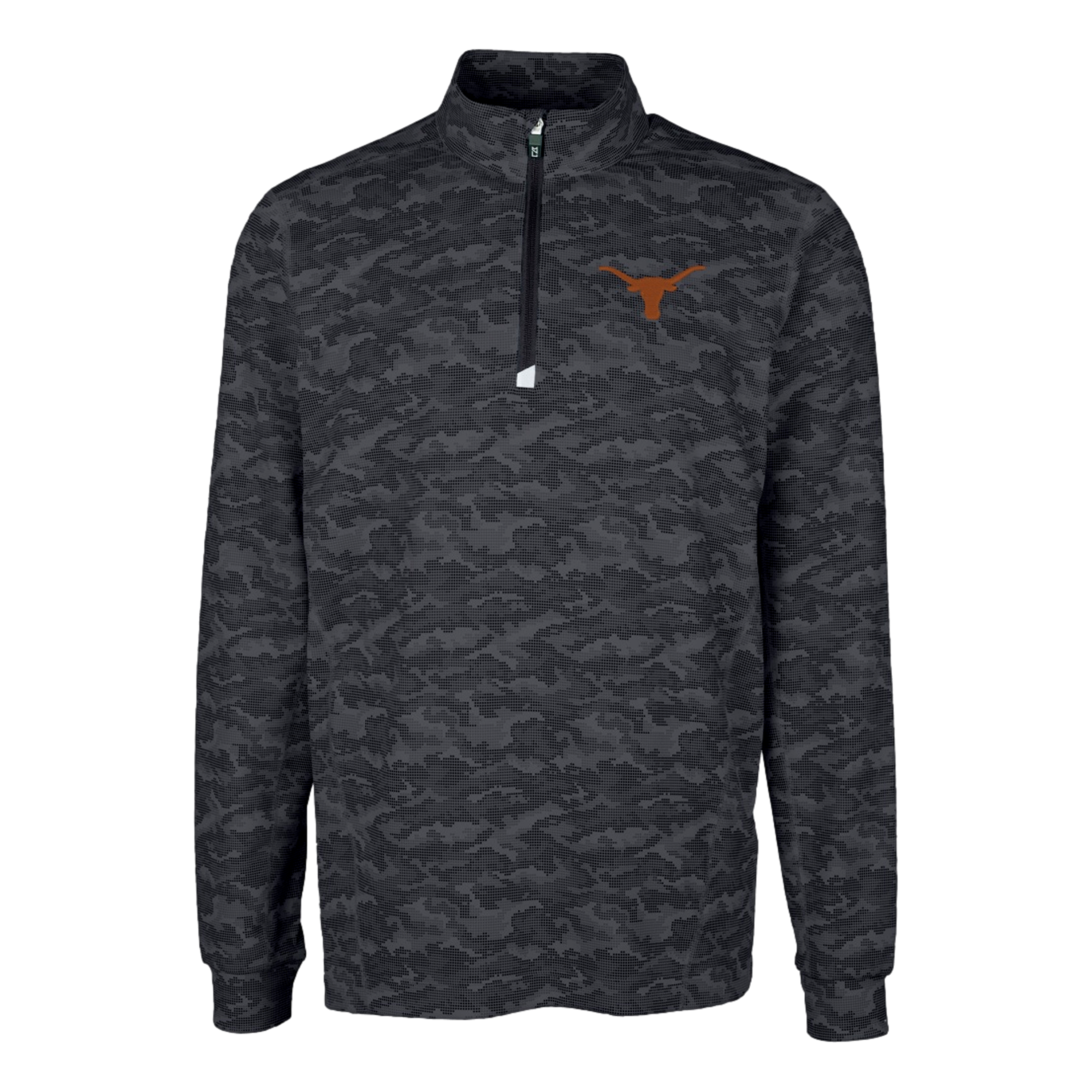 University of Texas Traverse Stretch Eco Camo Print Men's Golf Quarter Zip