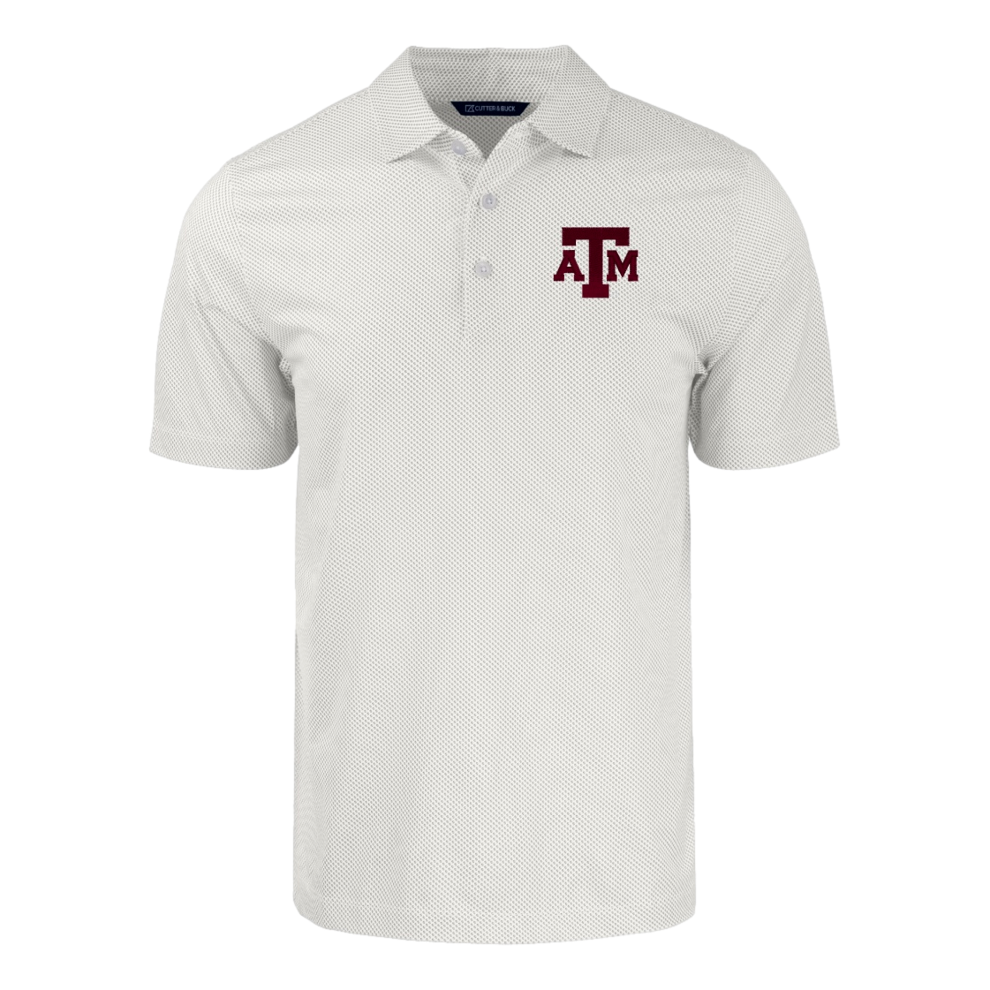 Texas A&M University Pike Eco Symmetry Print Recycled Men's Golf Polo Shirt