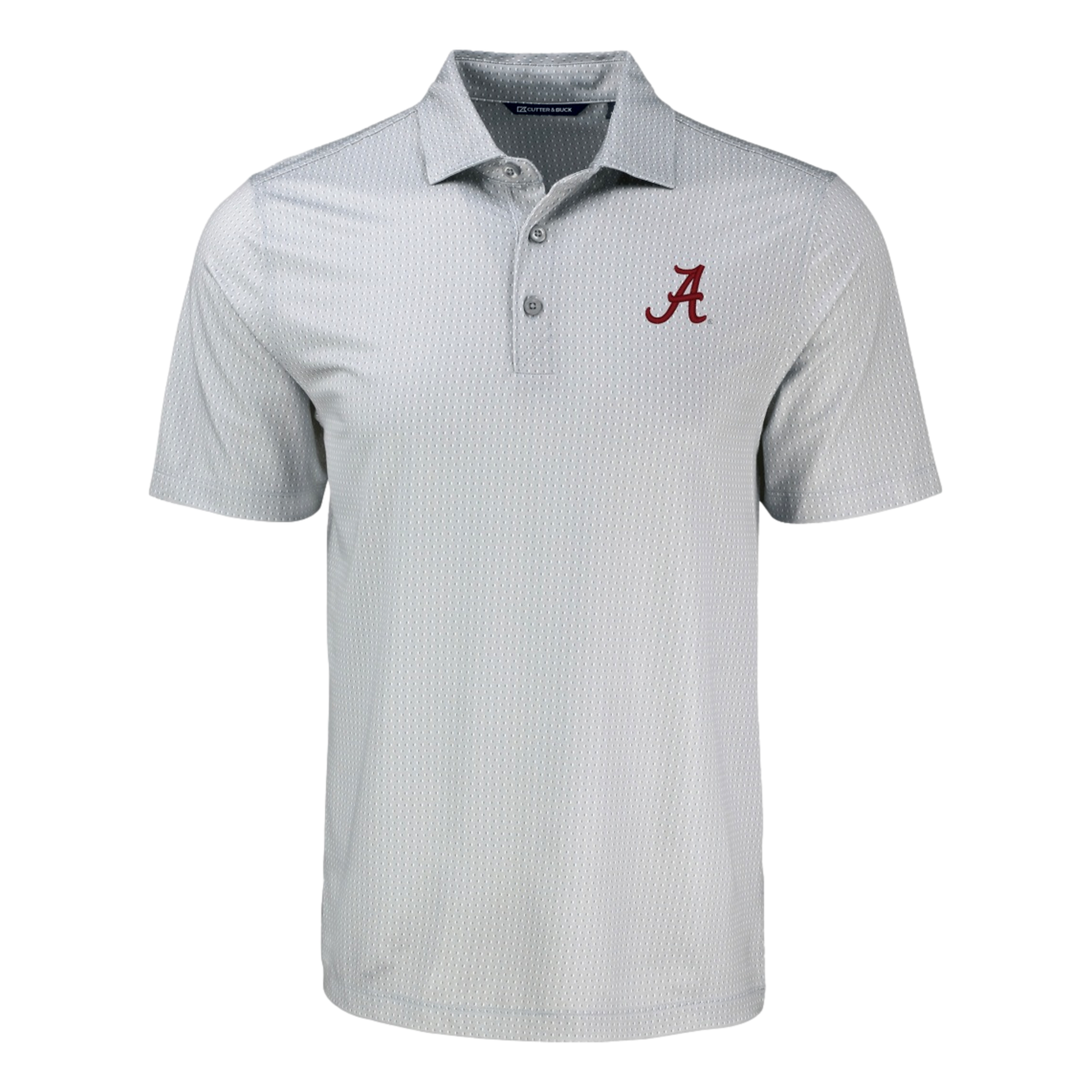 University of Alabama Pike Eco Shadow Check Print Recycled Men's Golf Polo Shirt