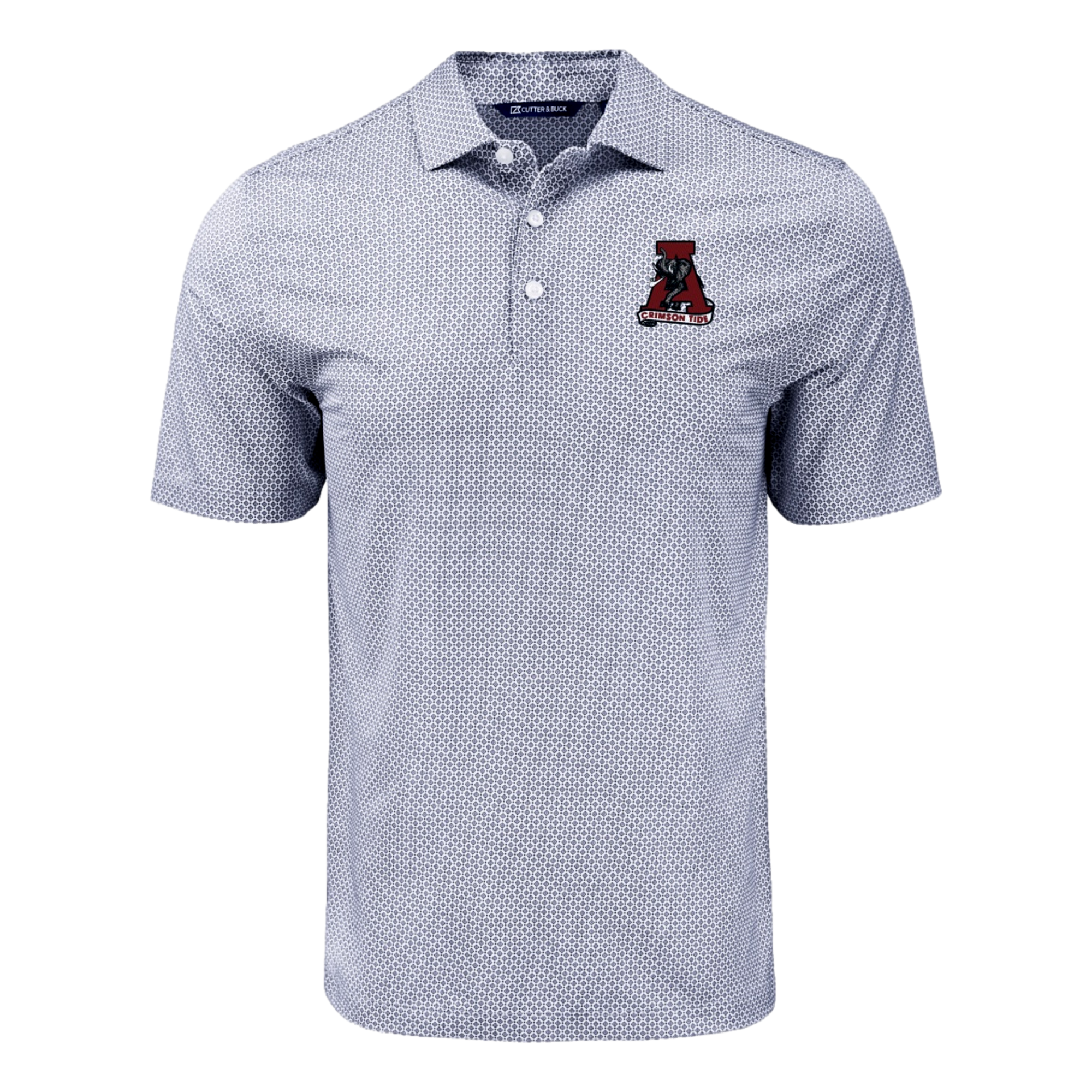 University of Alabama Pike Eco Diamond Dot Print Recycled Men’s Golf Polo Shirt