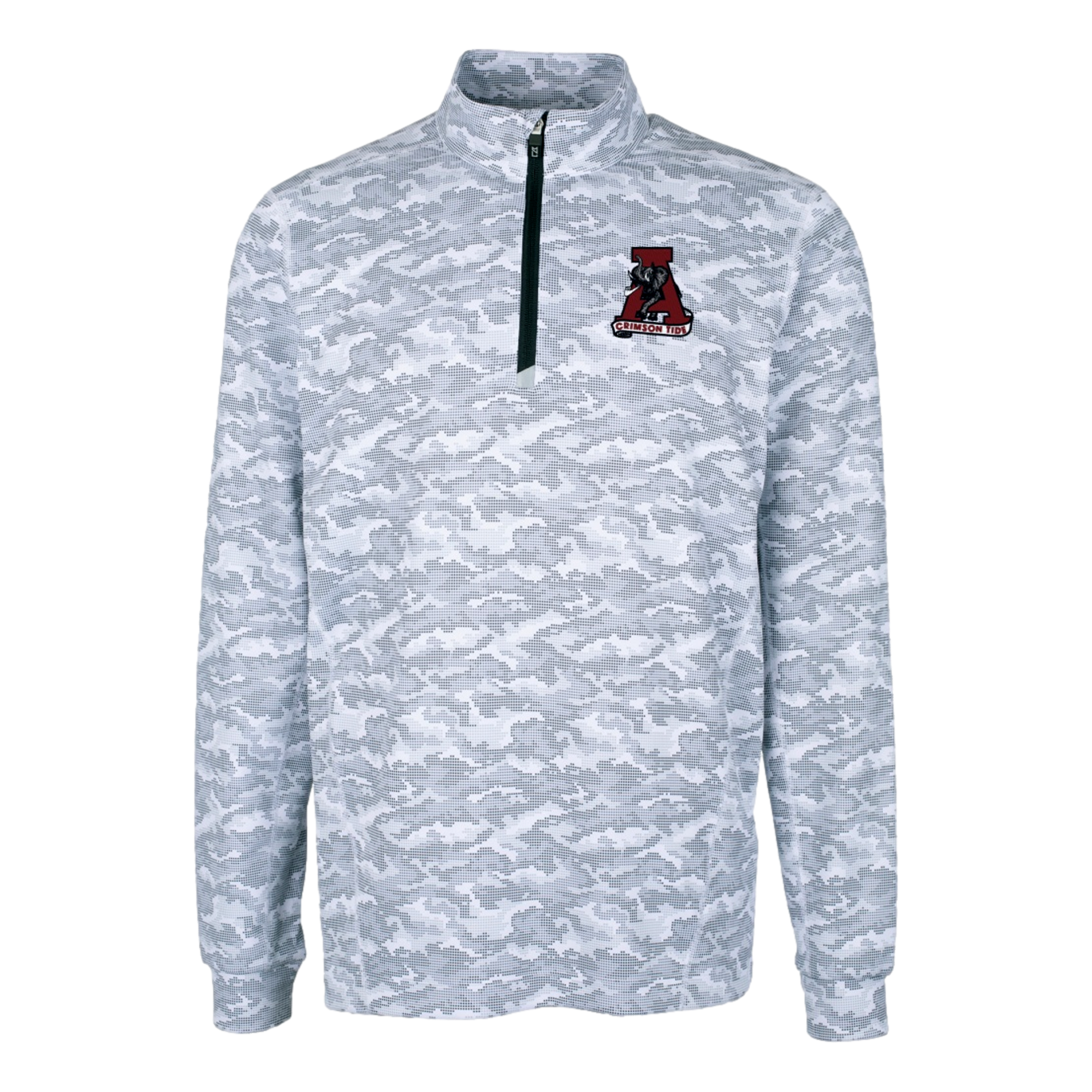 University of Alabama Traverse Stretch Eco Camo Print Men's Golf Quarter Zip