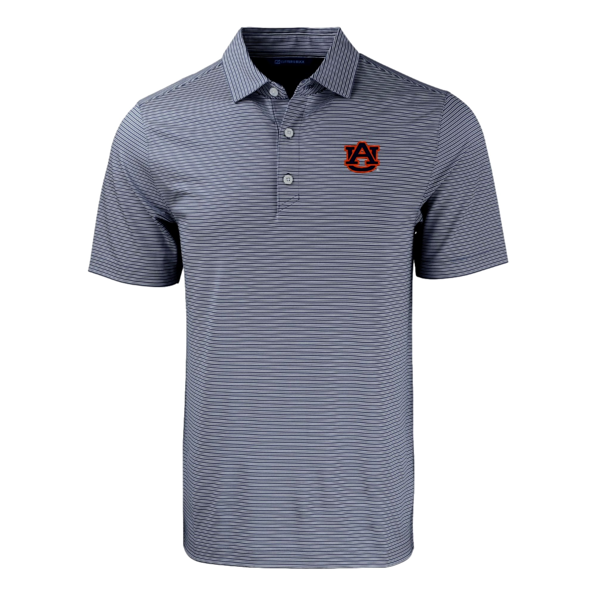 Auburn University Forge Eco Double Stripe Recycled Men's Golf Polo Shirt