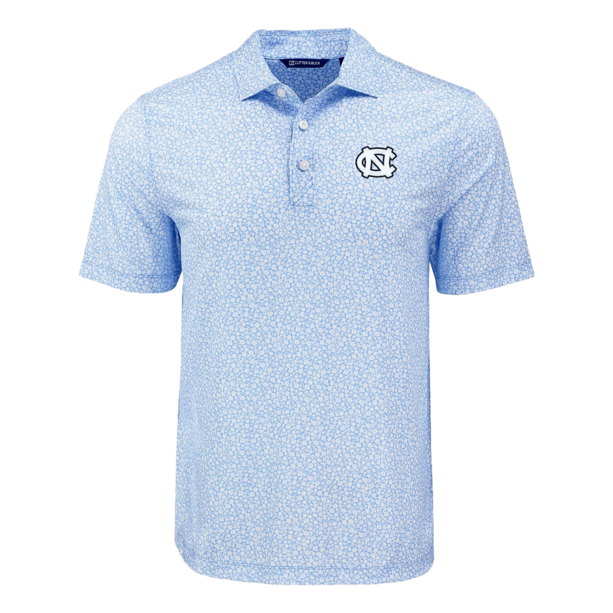 University of North Carolina Pike Eco Flora Print Recycled Men’s Golf Polo Shirt