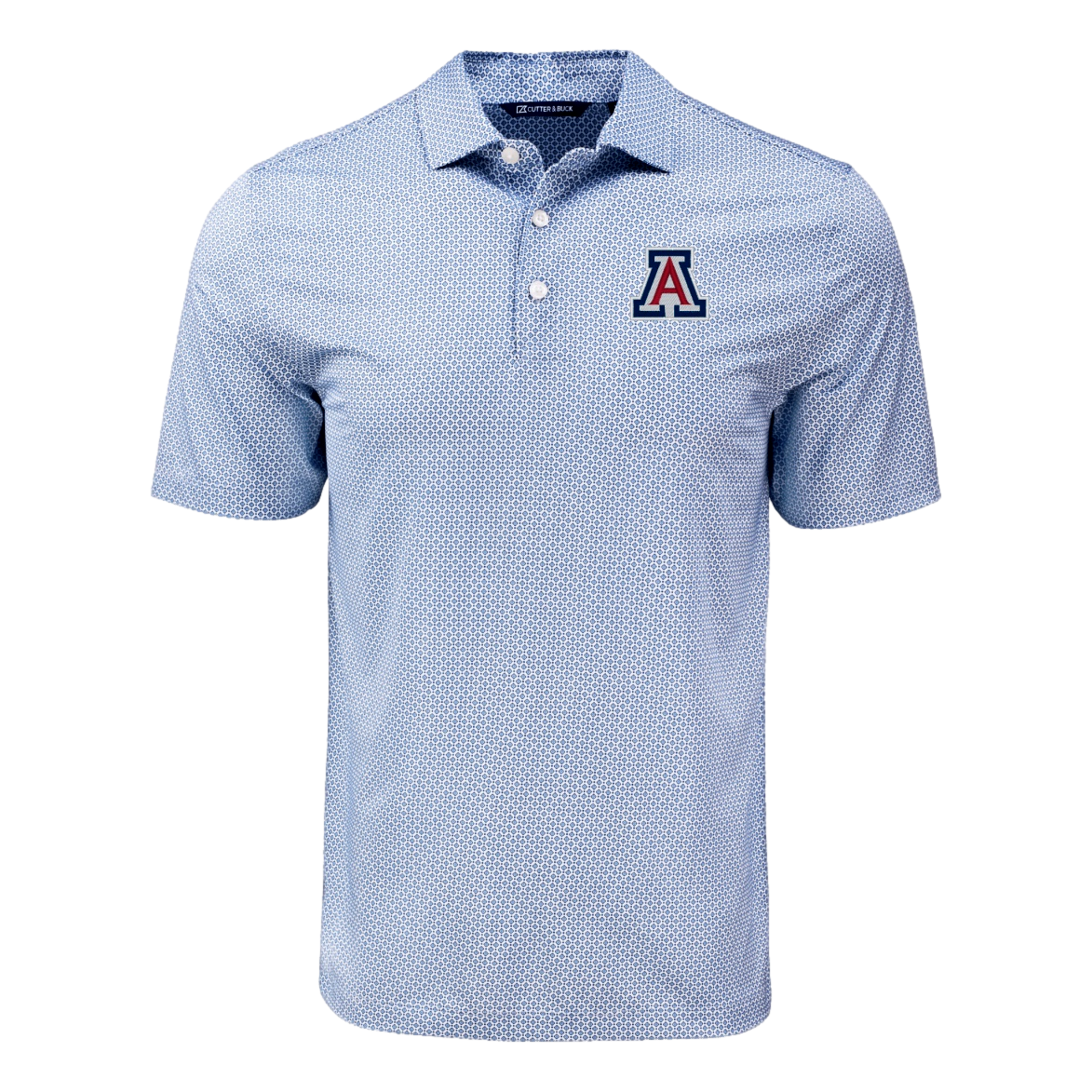 University of Arizona Pike Eco Diamond Dot Print Recycled Men's Golf Polo Shirt