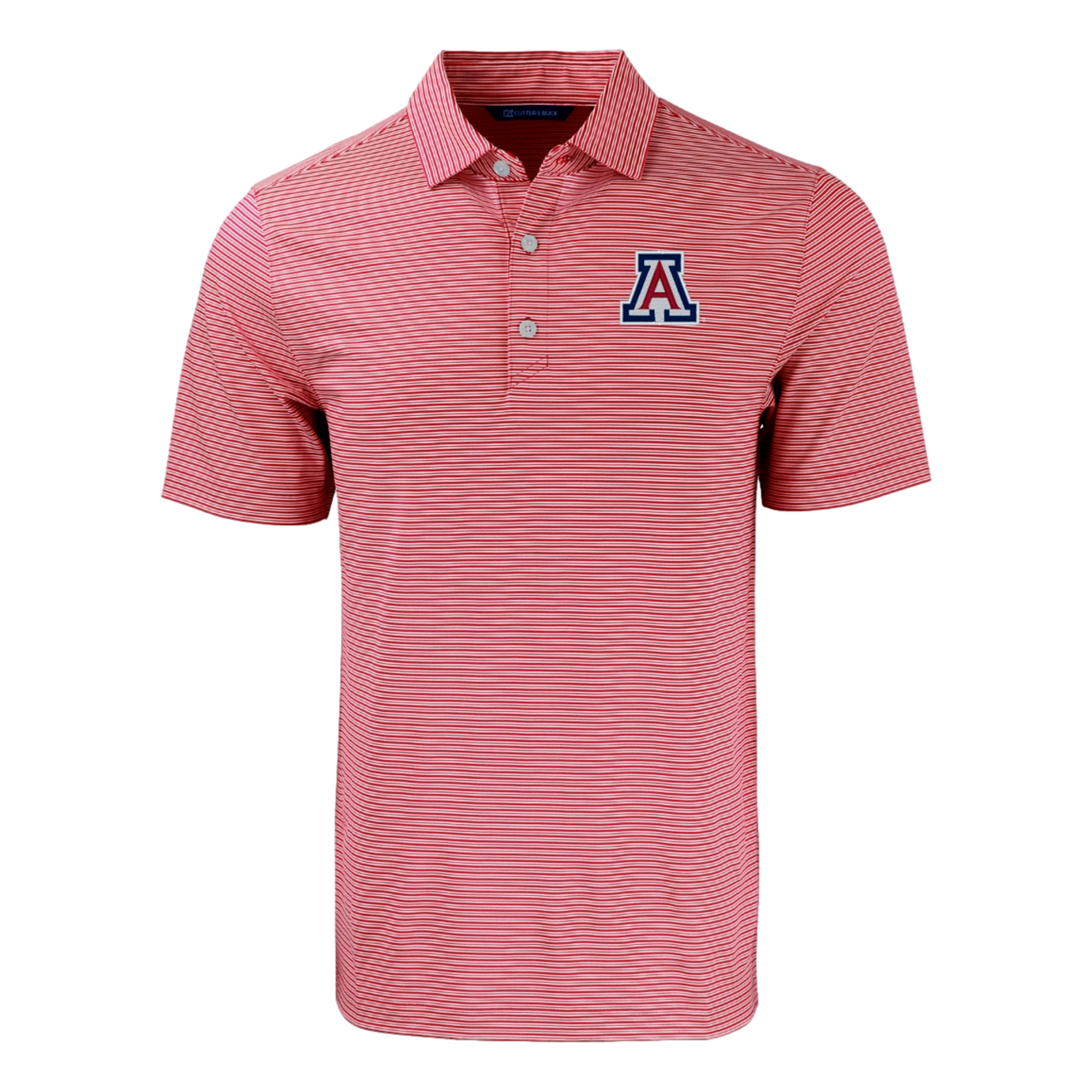 University of Arizona Forge Eco Double Stripe Recycled Men's Golf Polo Shirt