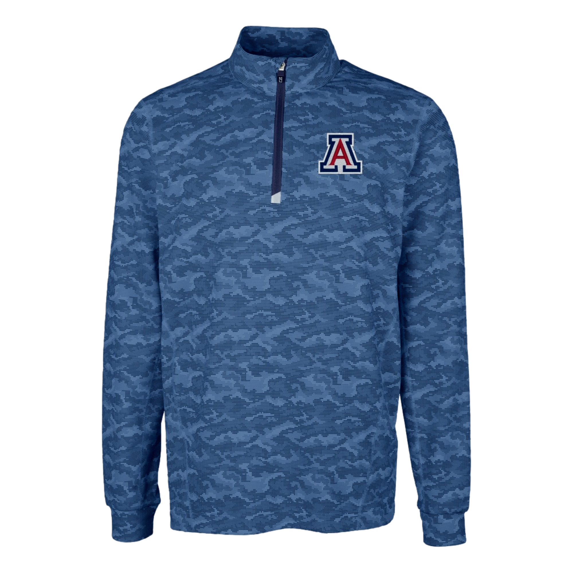 University of Arizona Traverse Stretch Eco Camo Print Men's Golf Quarter Zip