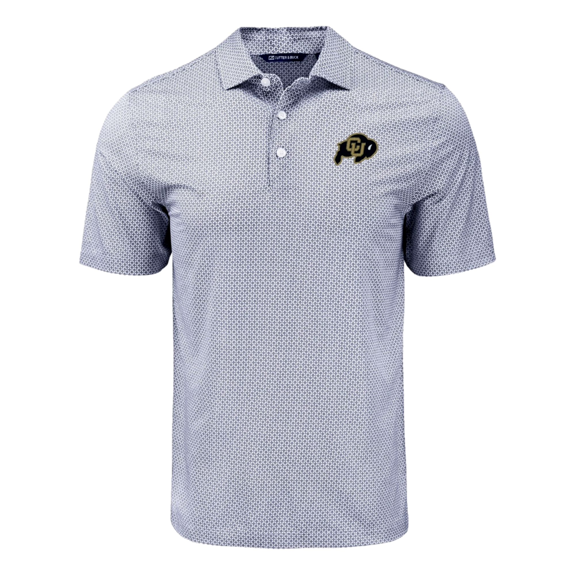 University of Colorado Pike Eco Diamond Dot Print Recycled Men's Golf Polo Shirt