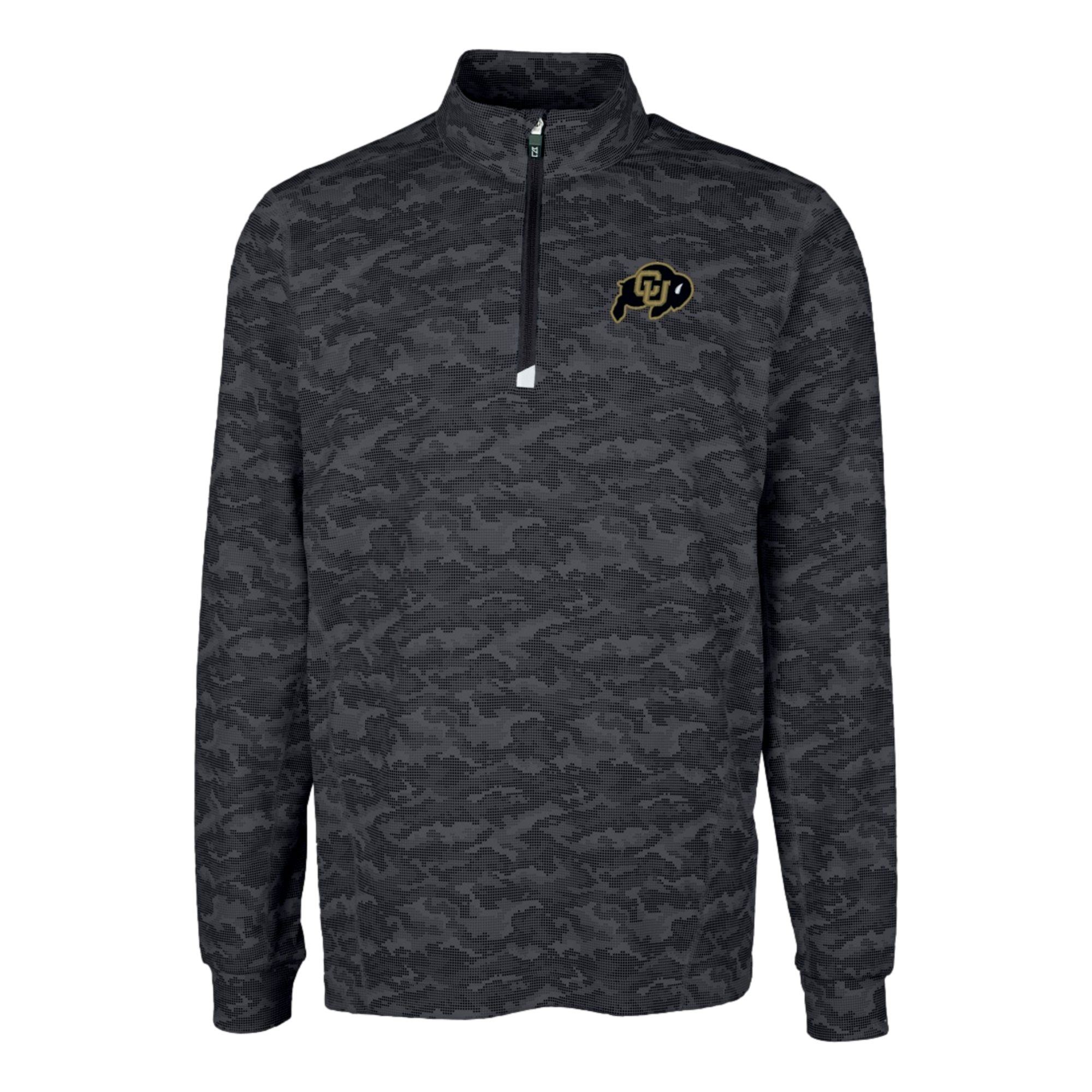 University of Colorado Traverse Stretch Eco Camo Print Men's Golf Quarter Zip