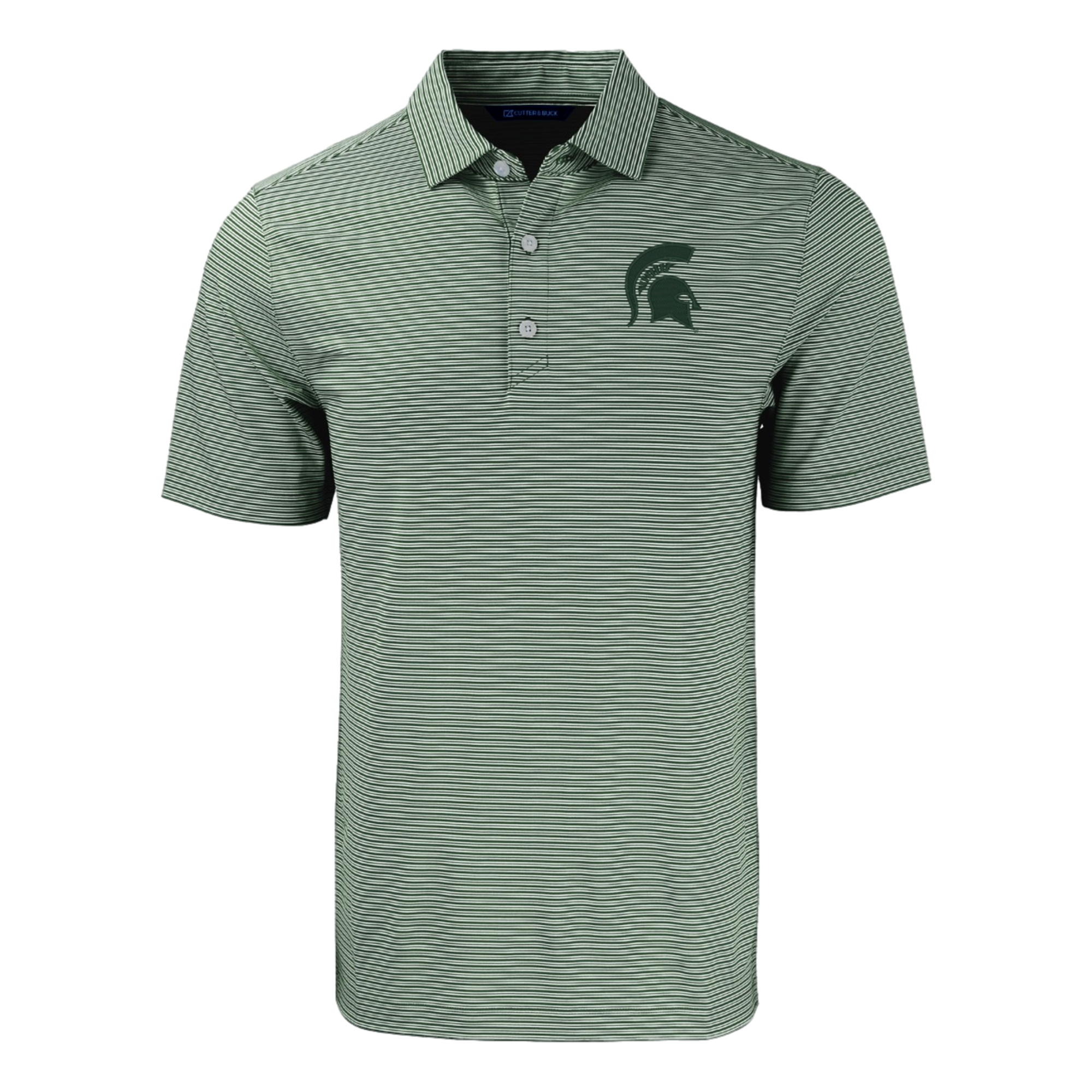 Michigan State University Forge Eco Double Stripe Recycled Men's Golf Polo Shirt