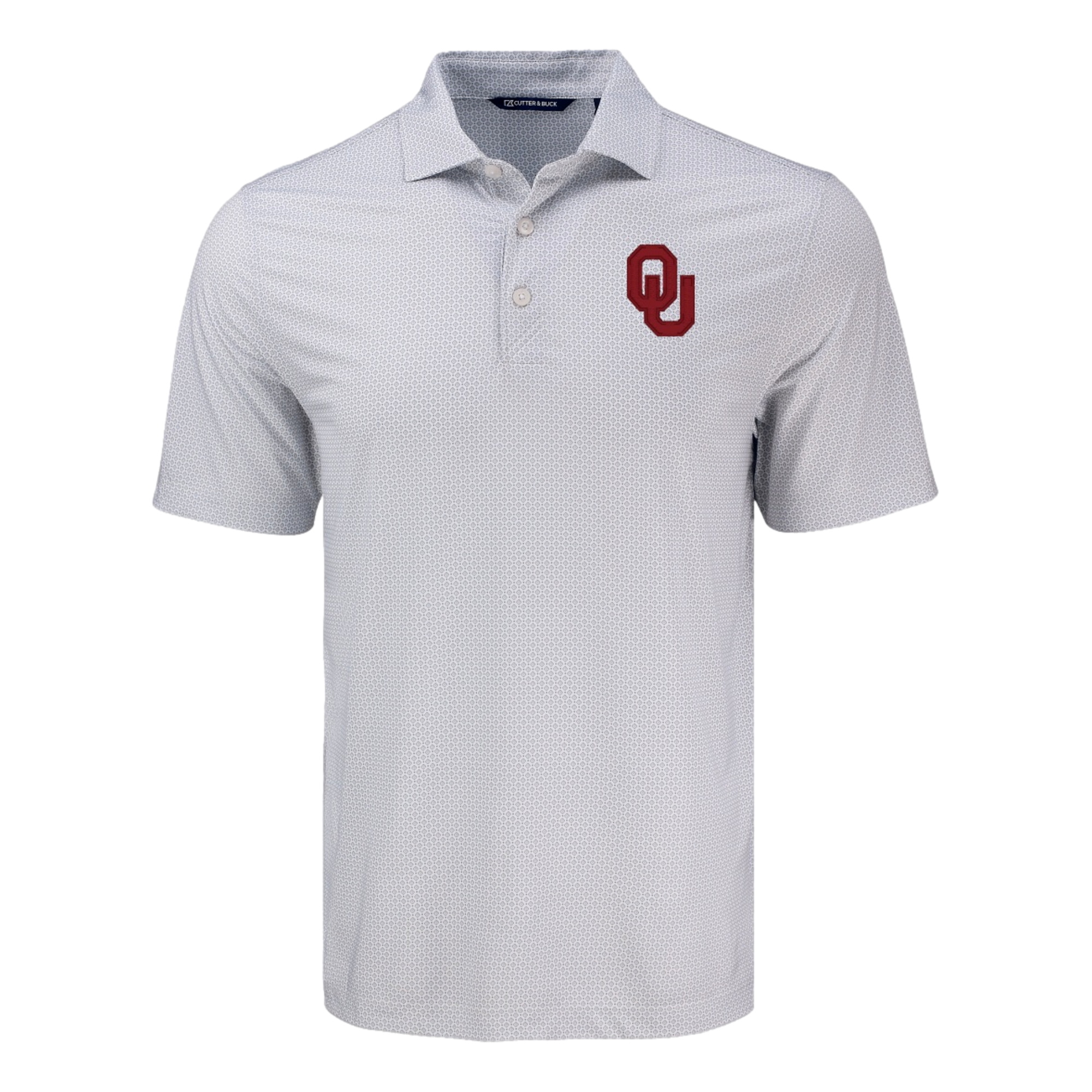 University of Oklahoma Pike Eco Diamond Dot Print Recycled Men's Golf Polo Shirt