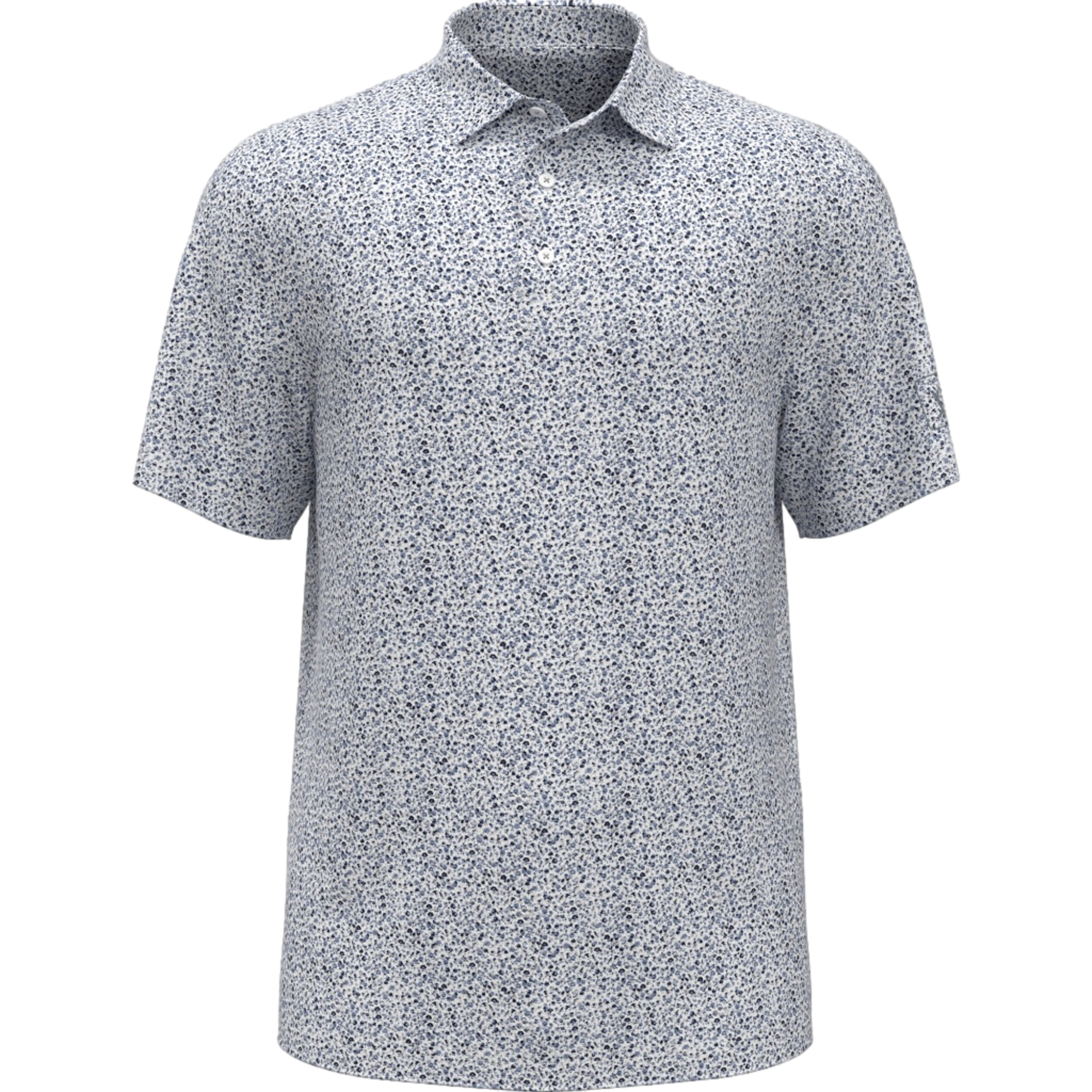 All Over Micro Floral Men's Golf Polo Shirt