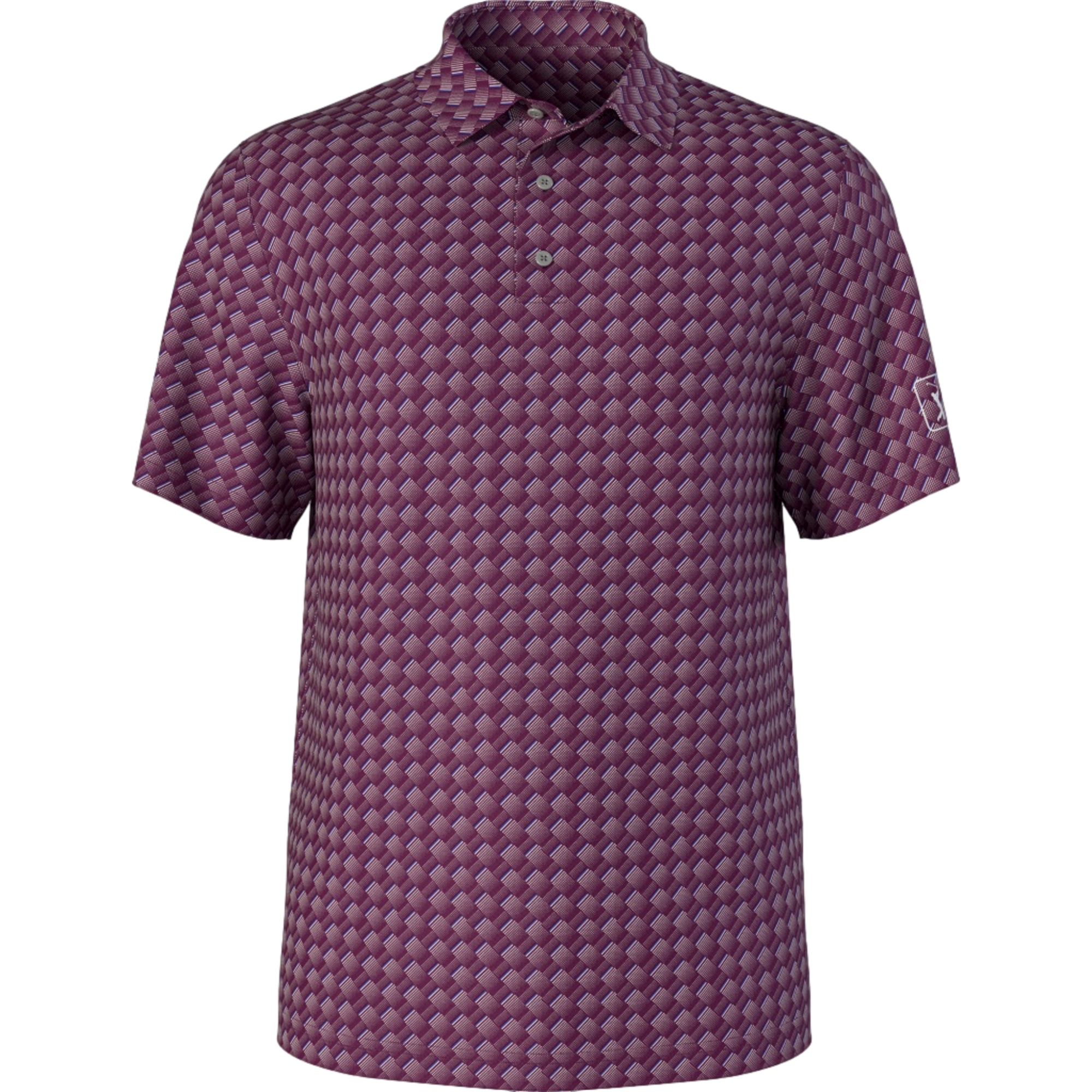 All Over Motion Geo Men's Golf Polo Shirt