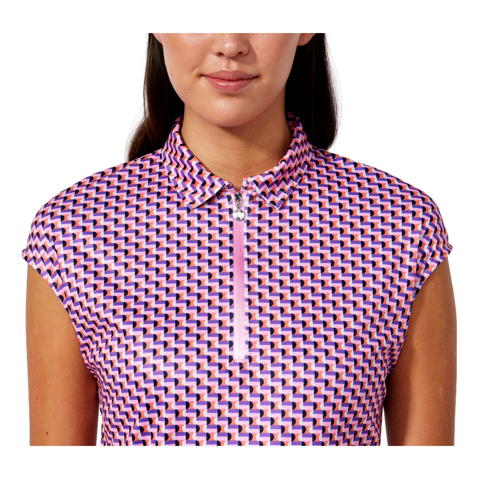 Geo Print Women's Golf Polo Shirt