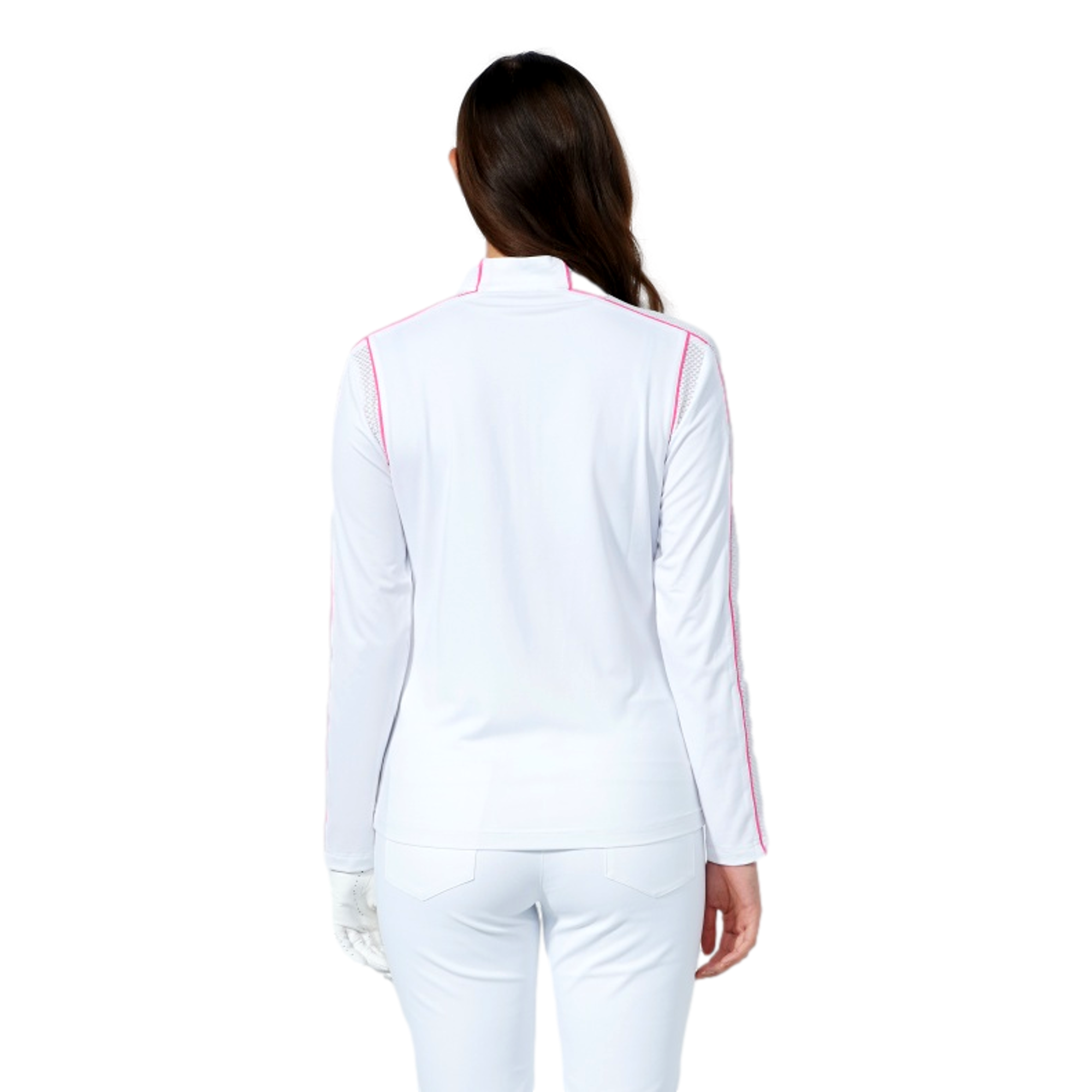 Colorblock Mesh Women's Golf Quarter Zip