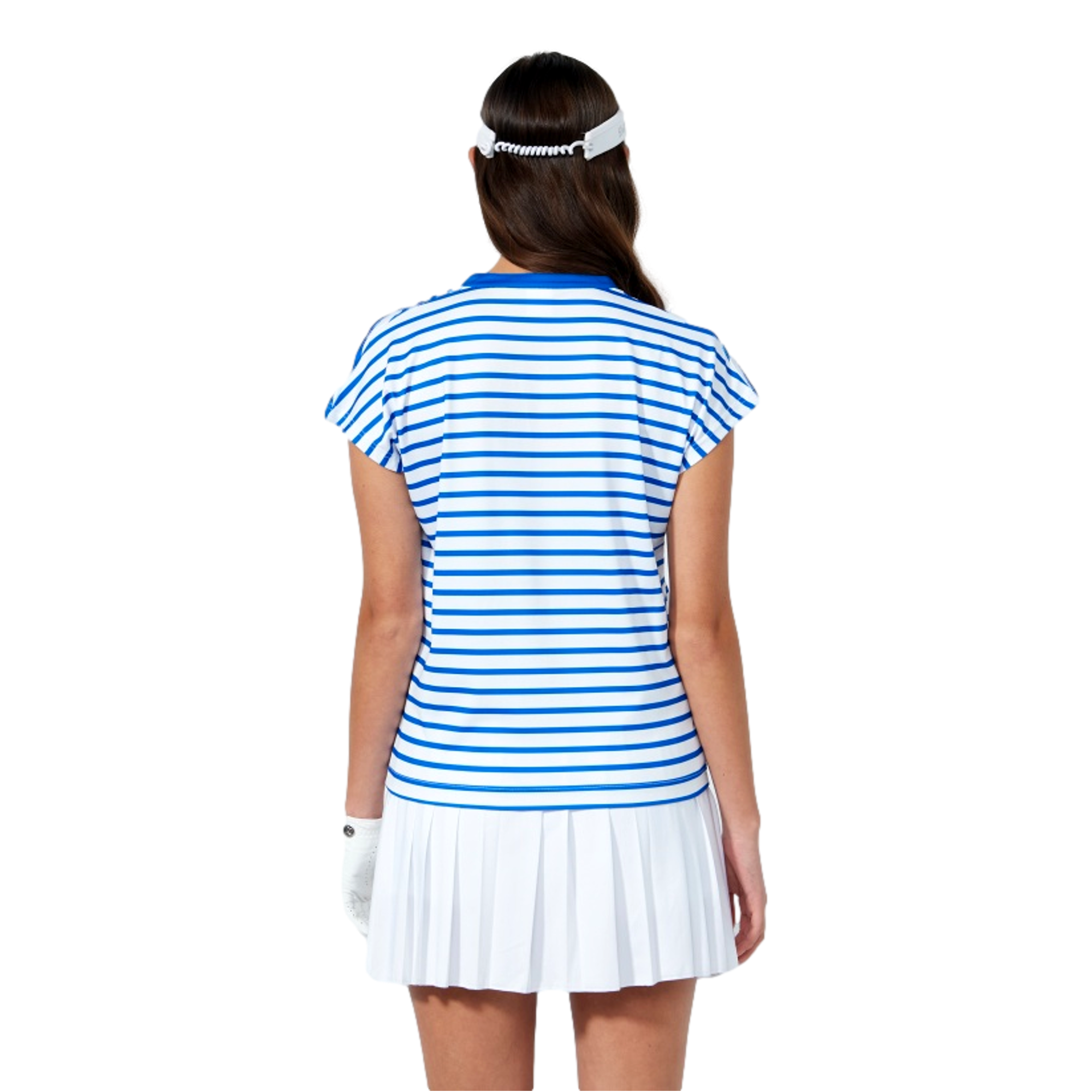 Itami Cap Stripe Women's Sleeveless Golf Polo Shirt